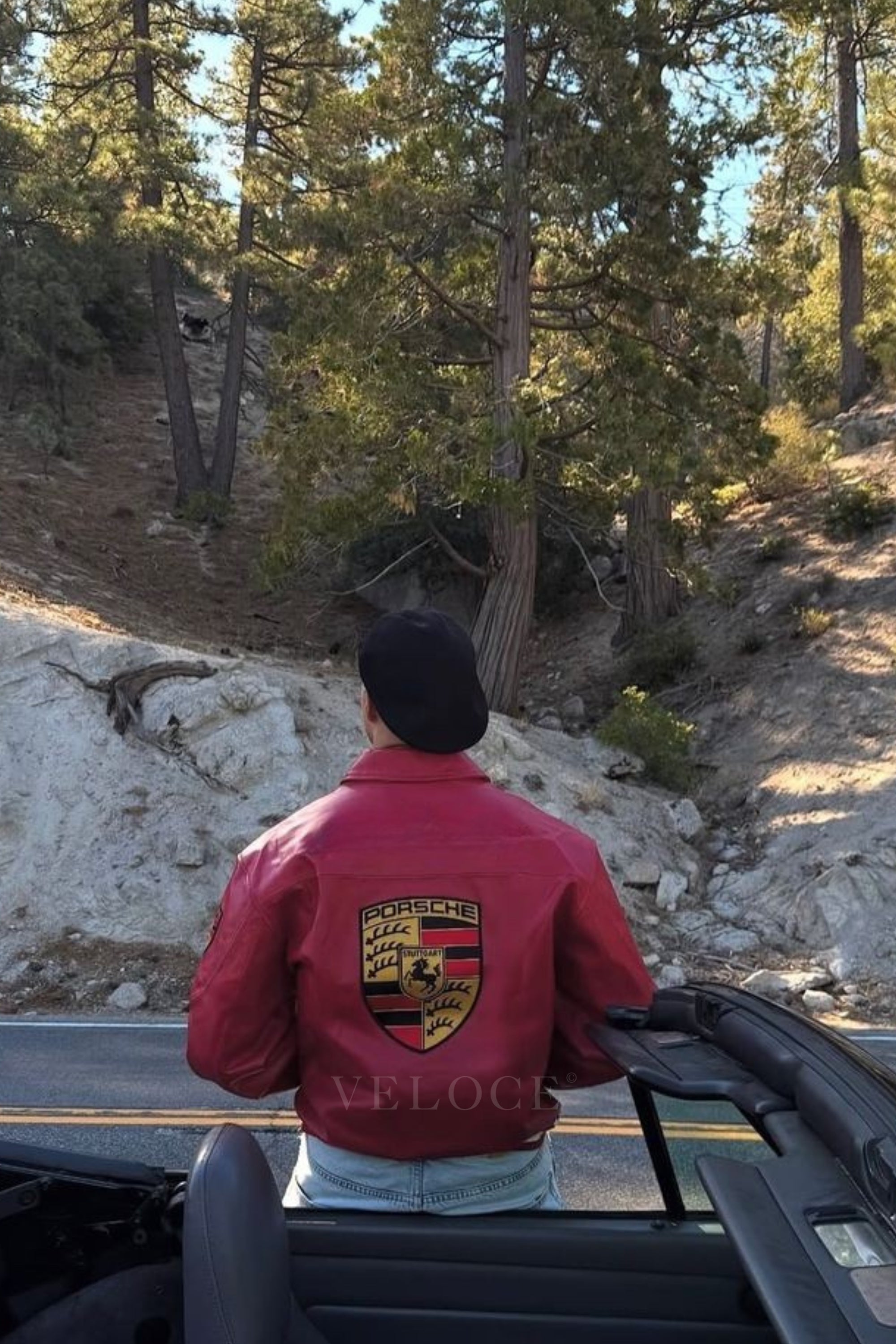 Porsche 993 Turbo Leather Jacket - Red Edition