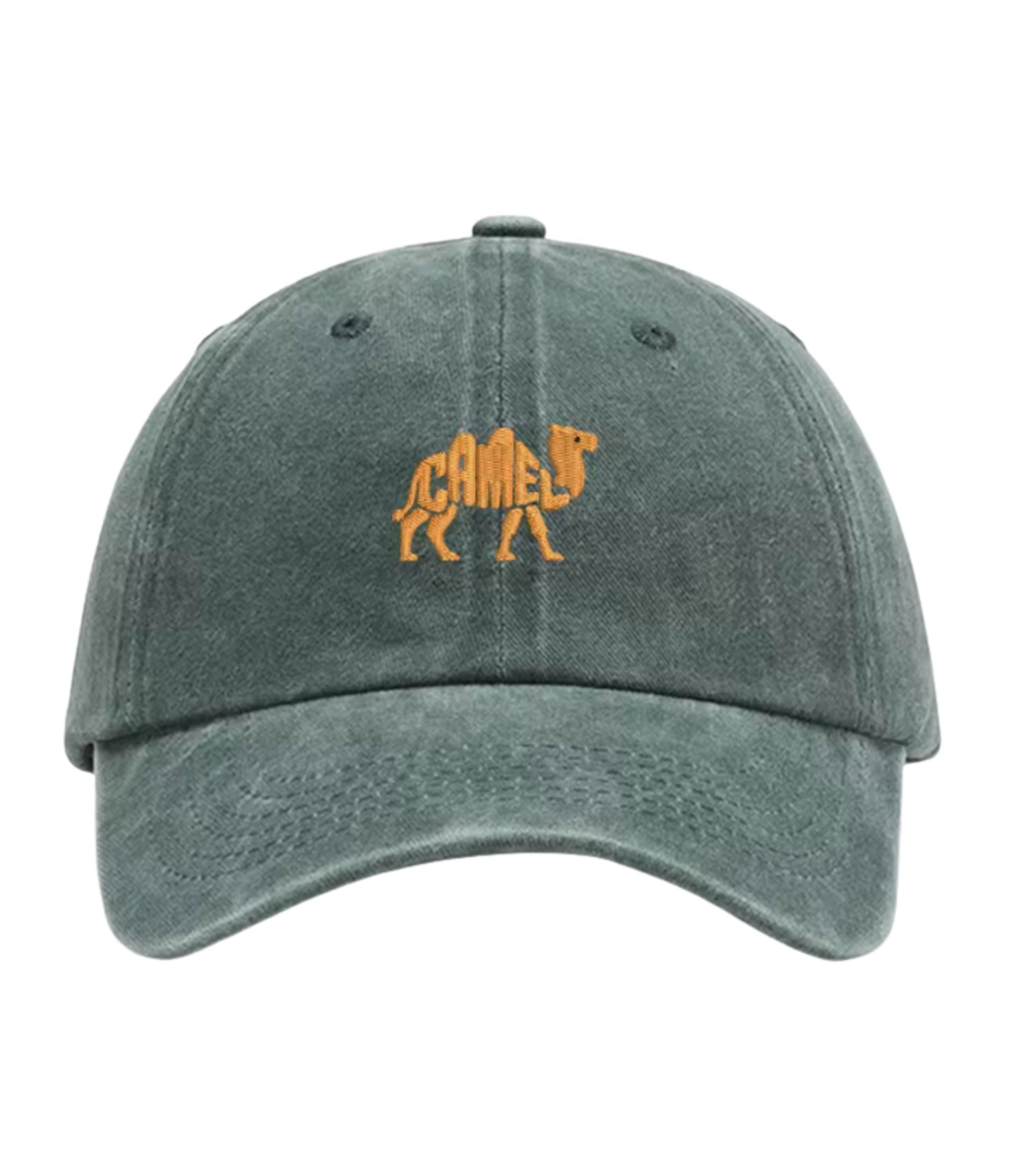 Camel Embroidered Cap