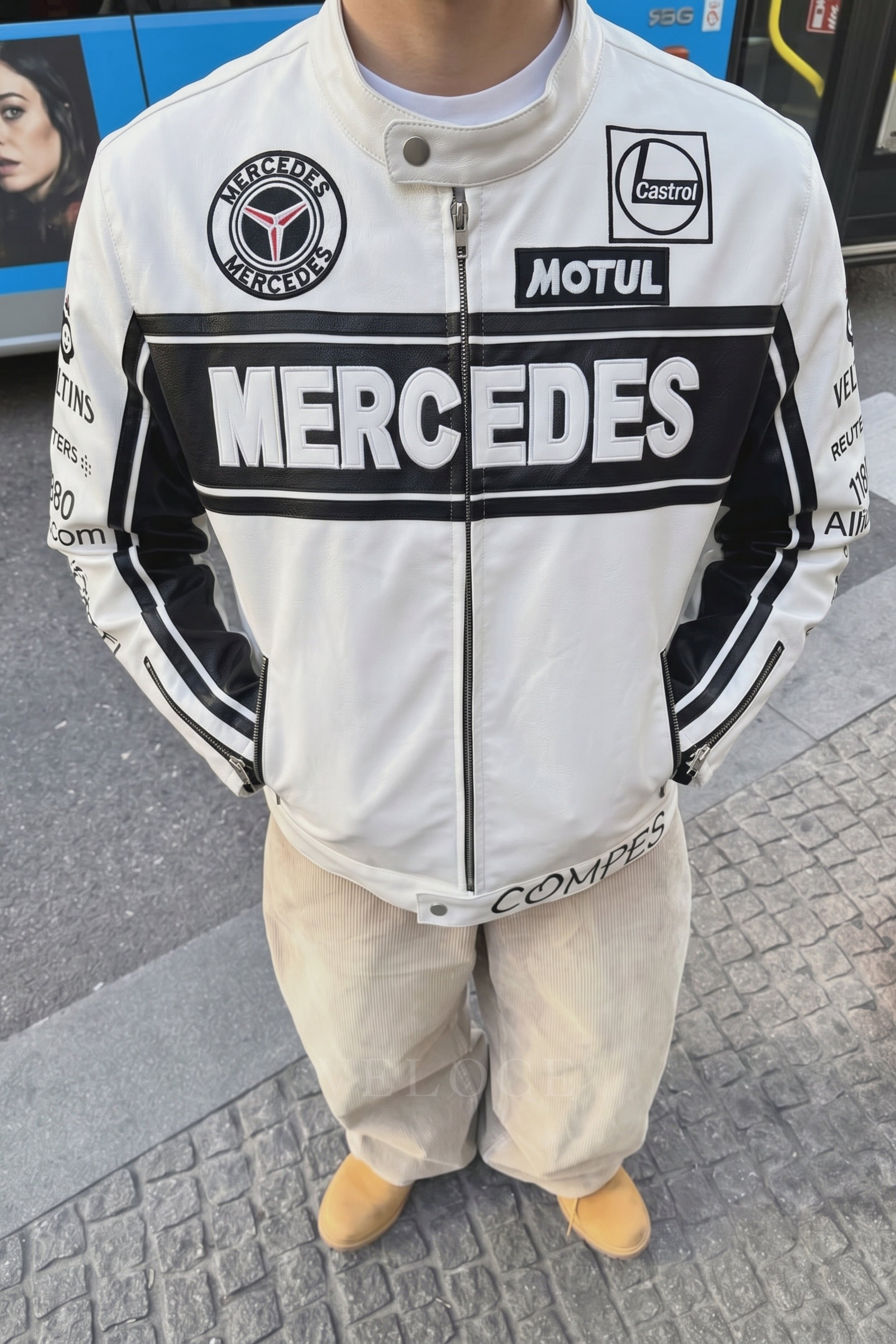 Mercedes-Benz Vintage Racing Leather Jacket