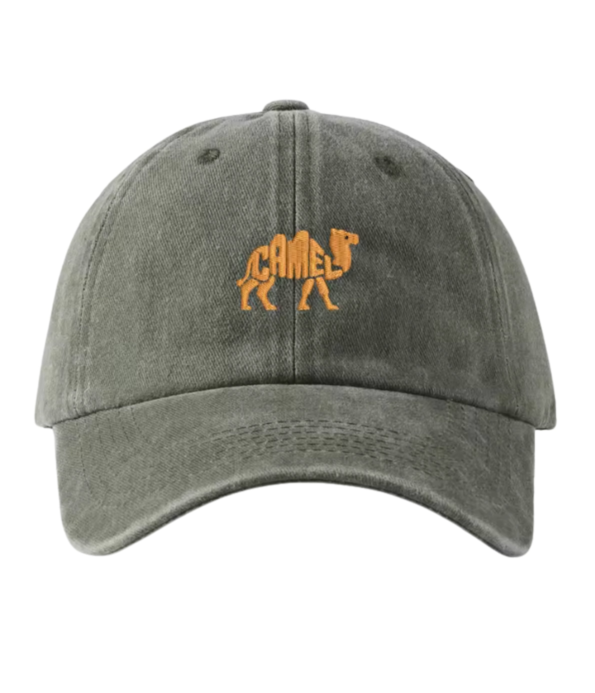 Camel Embroidered Cap