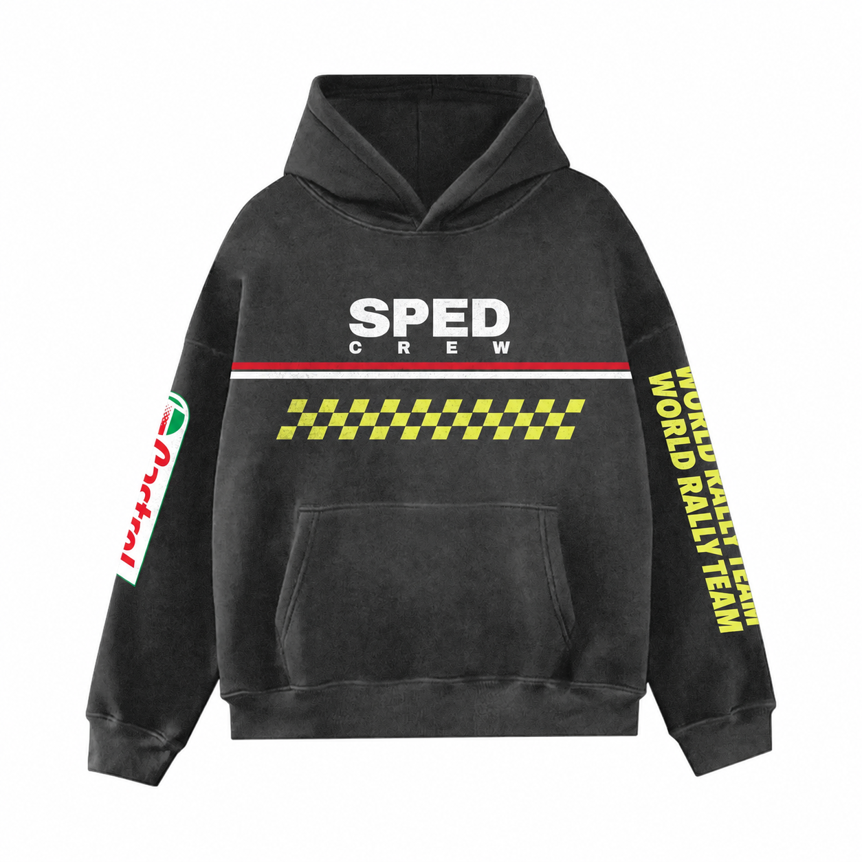 Washed Rally Inspired Hoodie