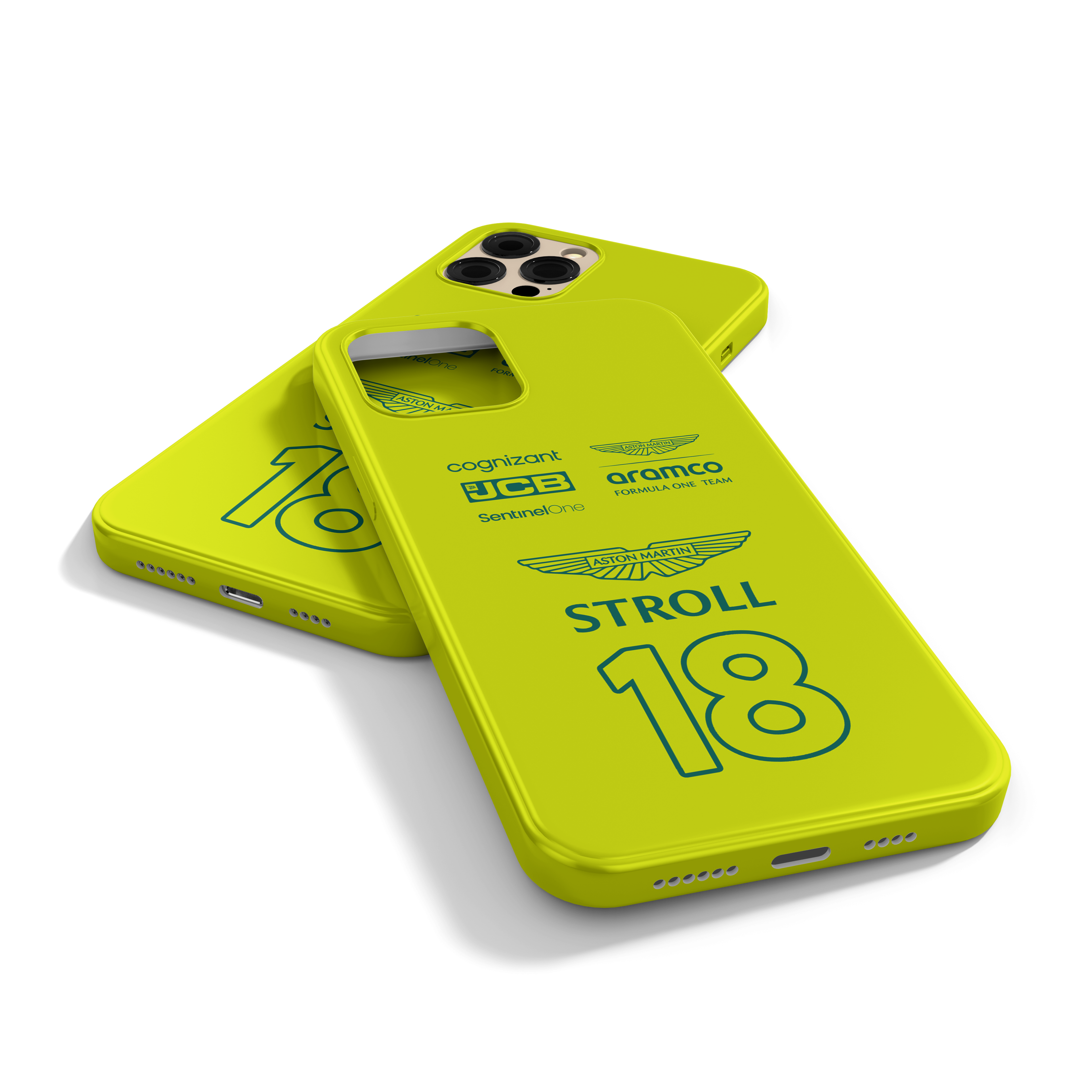 Aston Martin Neon Green Case 2024 Lance Stroll