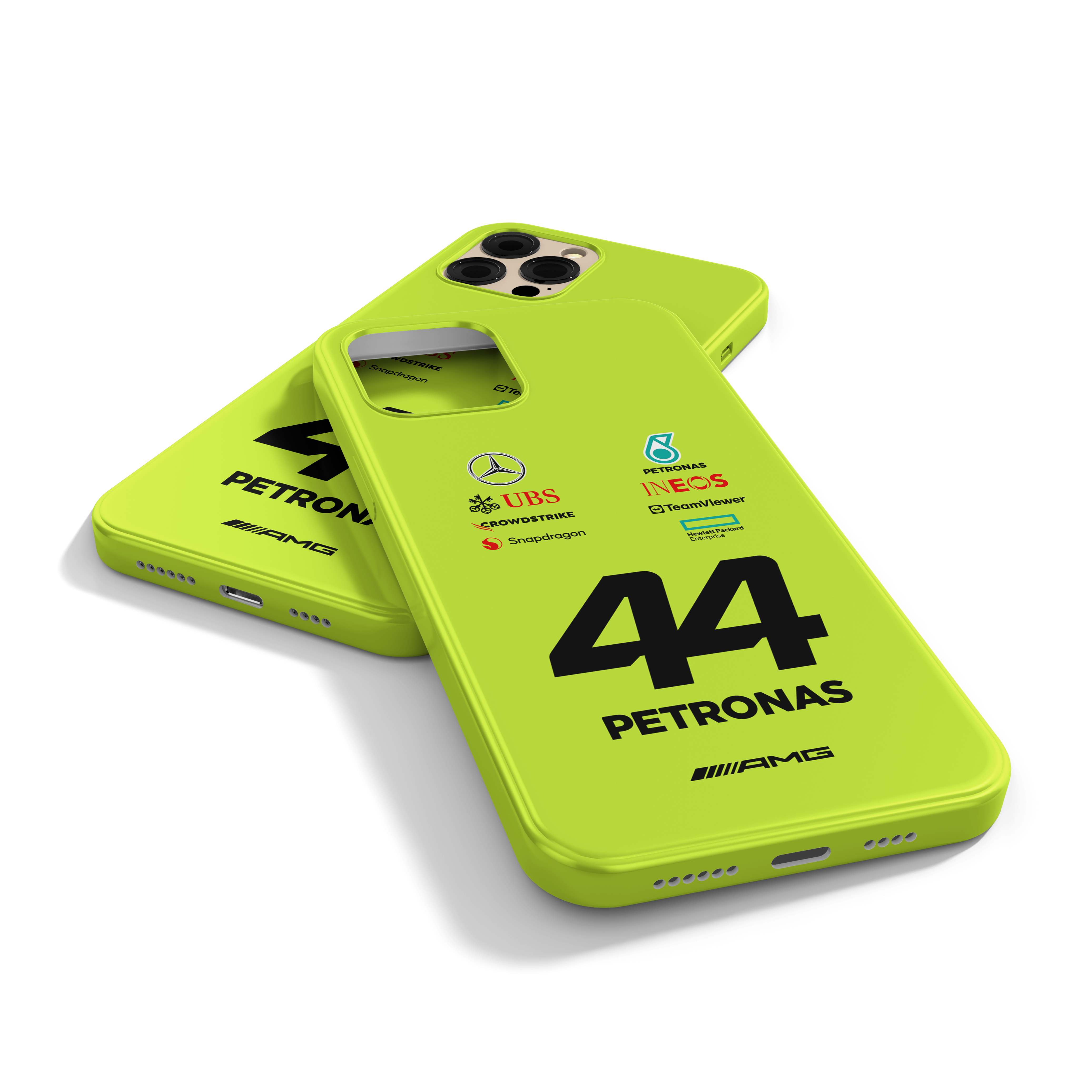 Mercedes AMG Neon Green Case 2024 Lewis Hamilton