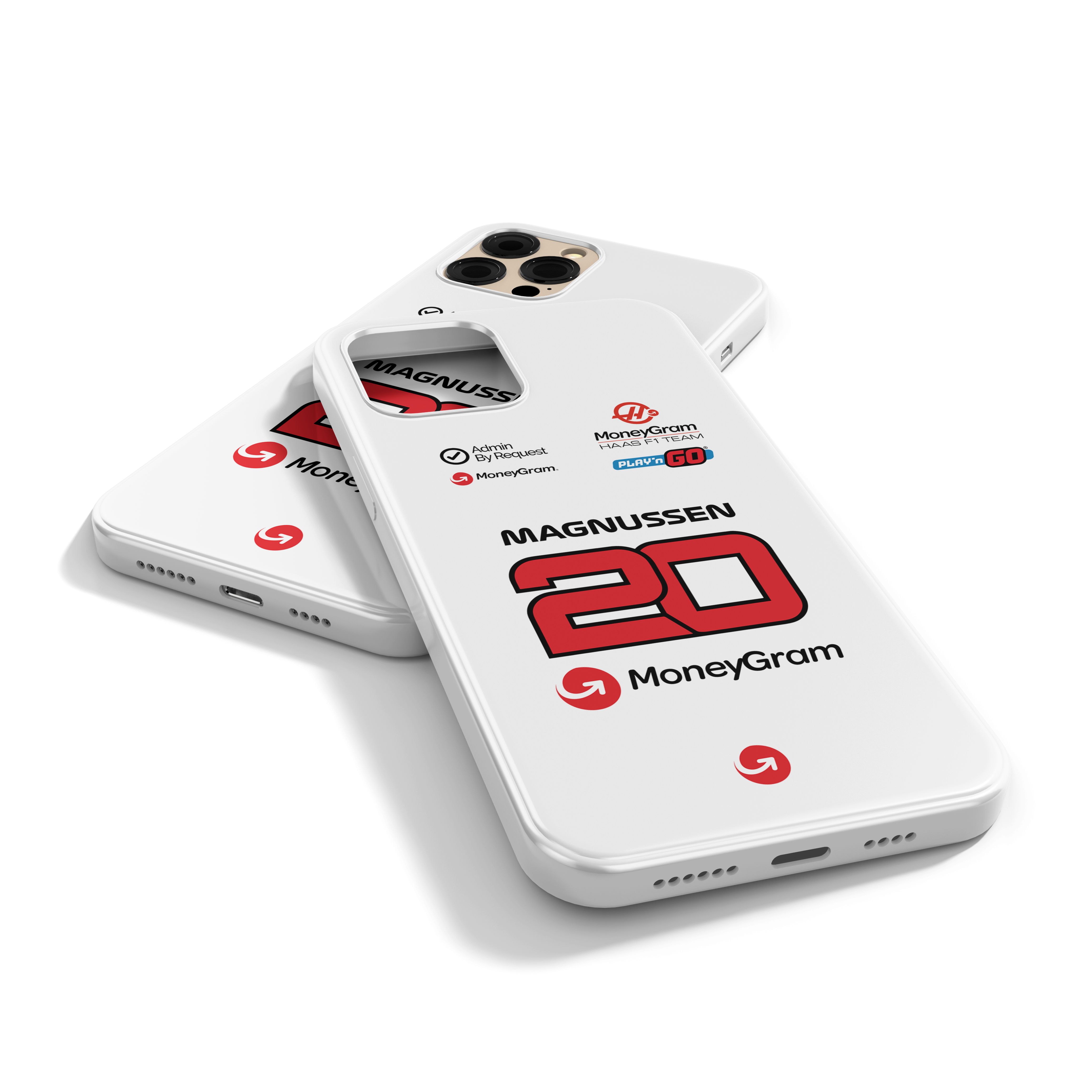 Haas F1 White Case 2024 Kevin Magnussen