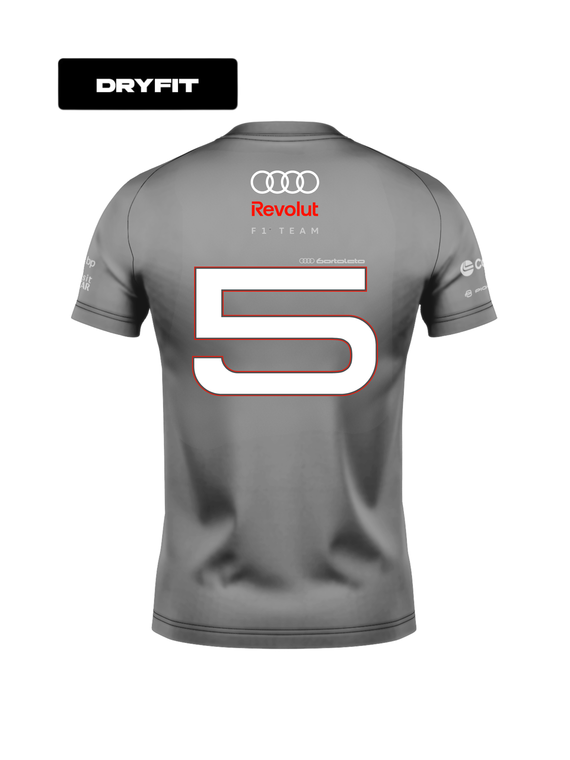 Audi Bortoleto 2026 Gray Dryfit T-Shirt