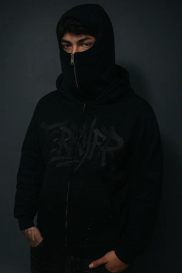 Balaclava Hoodie Rhinestone