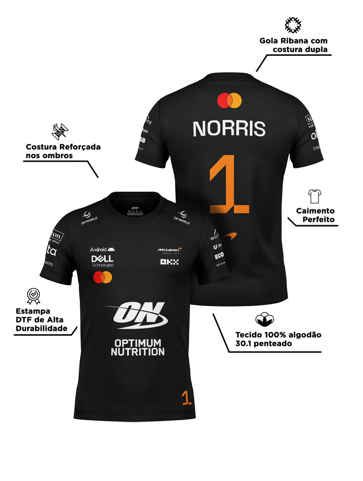 Lando Norris Mclaren F1 2026 Cotton T-shirt