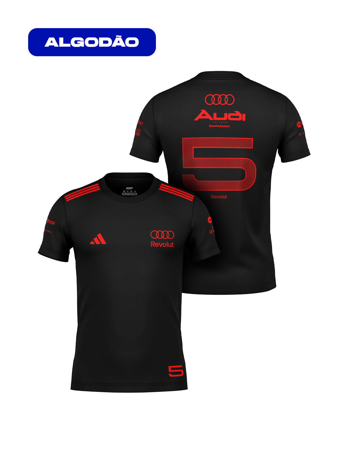 Bortoleto Audi Red & Black Edition Cotton T-Shirt