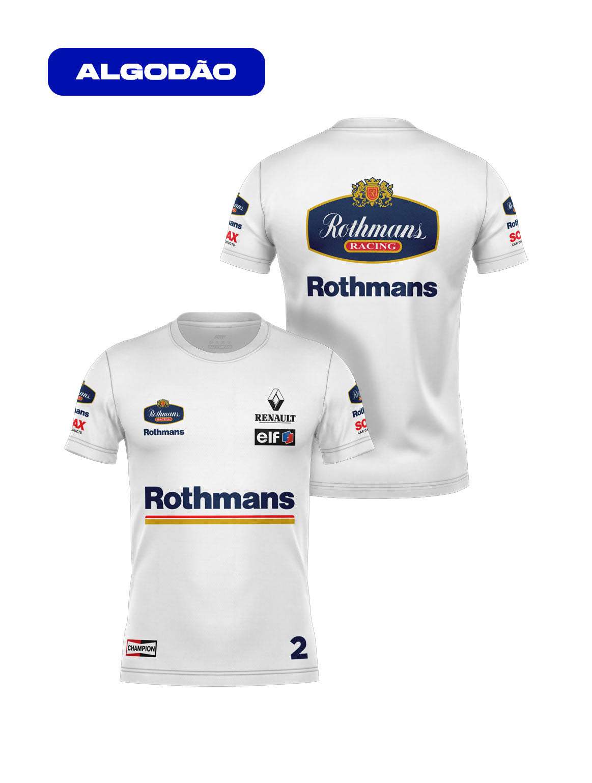 Williams Retro Rothmans Racing Cotton T-Shirt White