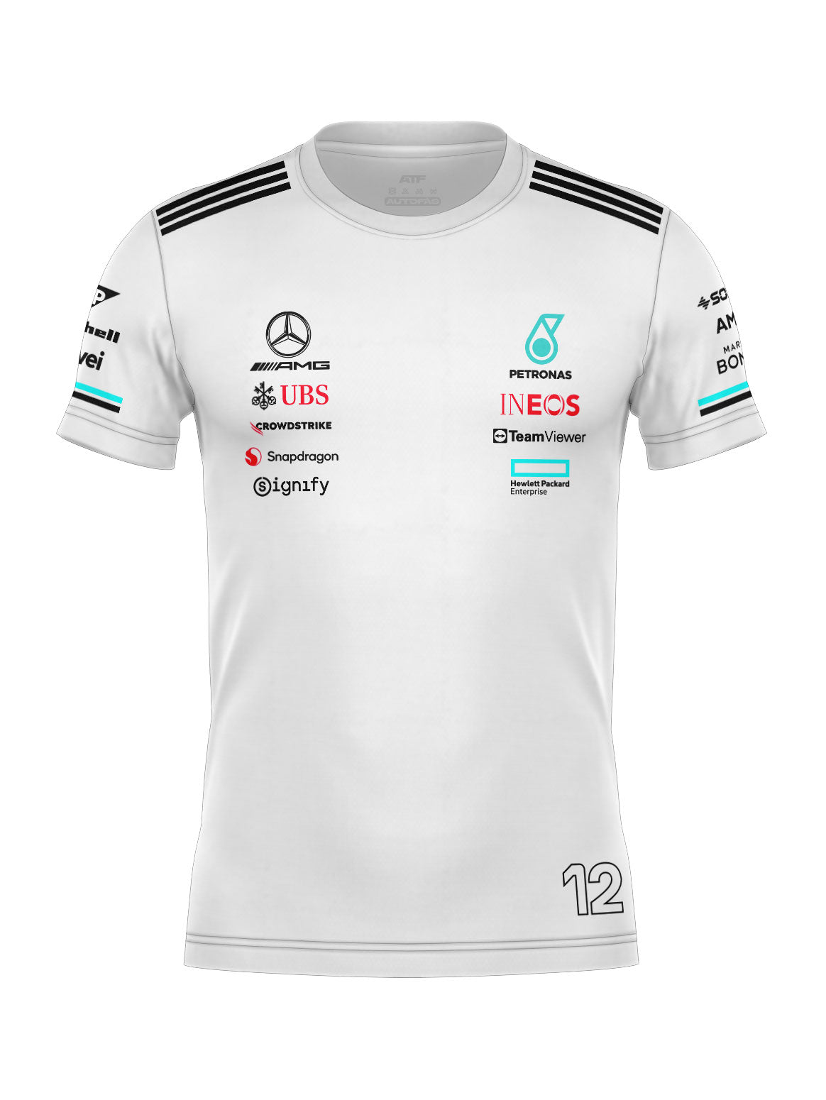 Mercedes Kimi Antonelli Cotton T-Shirt White 2025
