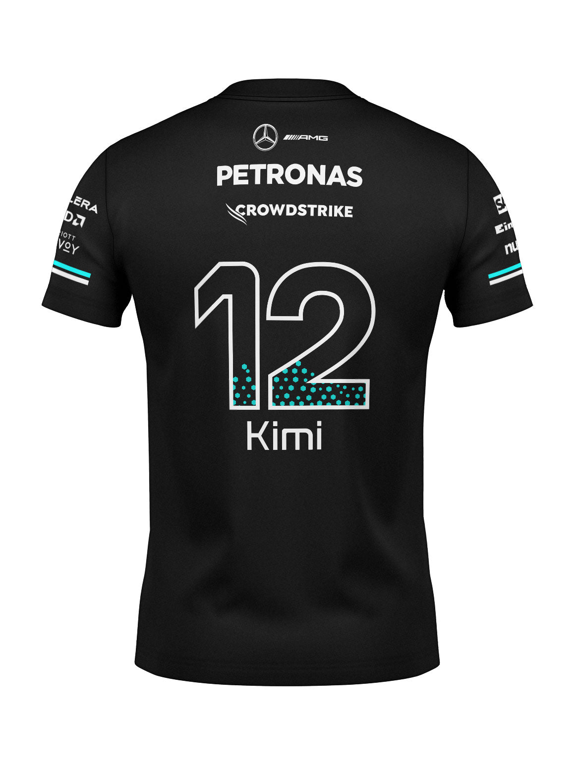 Mercedes Kimi Antonelli Cotton T-Shirt Black 2025