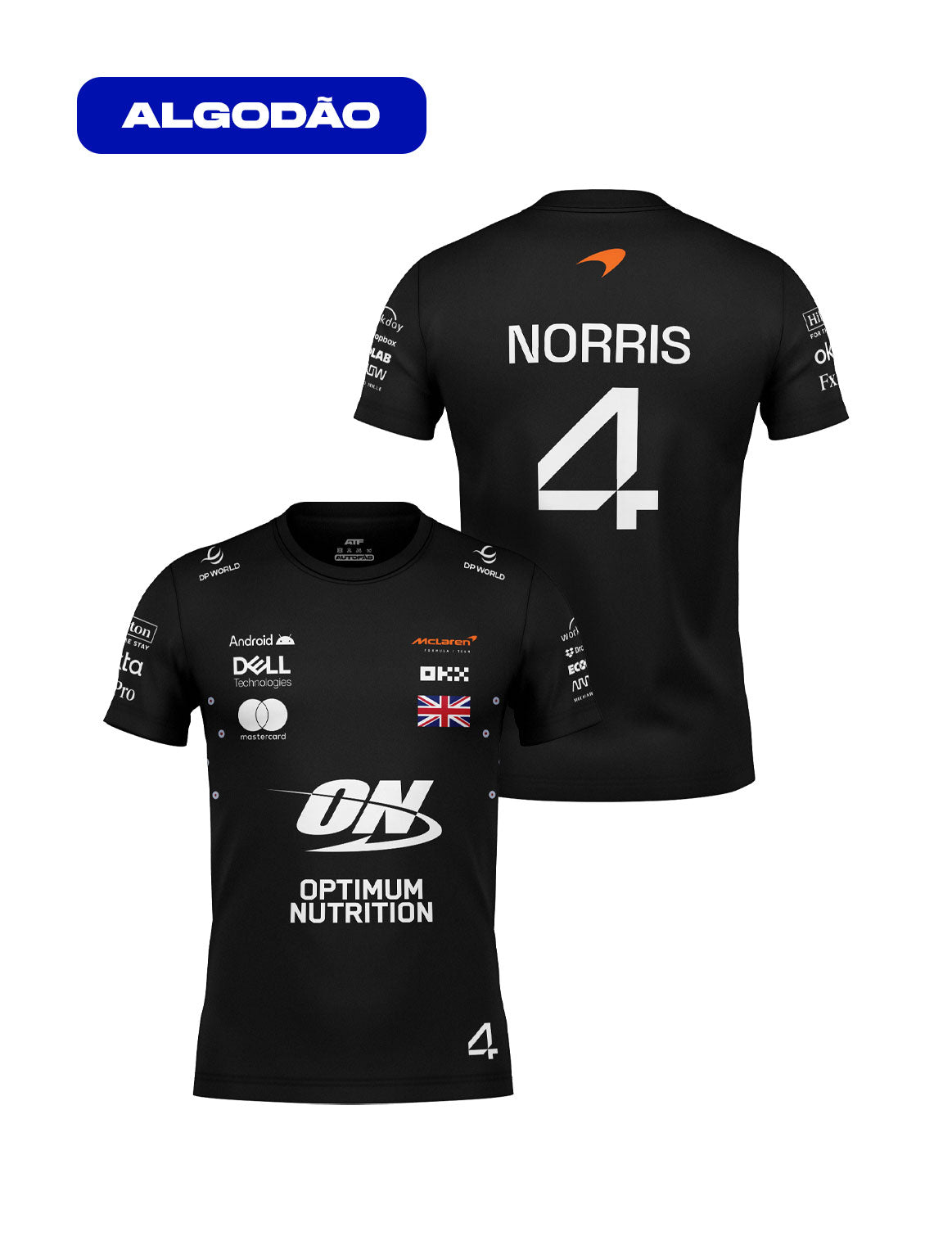 McLaren Lando Norris Cotton T-Shirt Black 2025