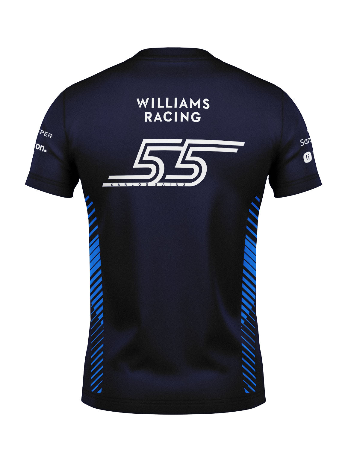 Williams Cotton T-Shirt Carlos Sainz Navy Blue 2025