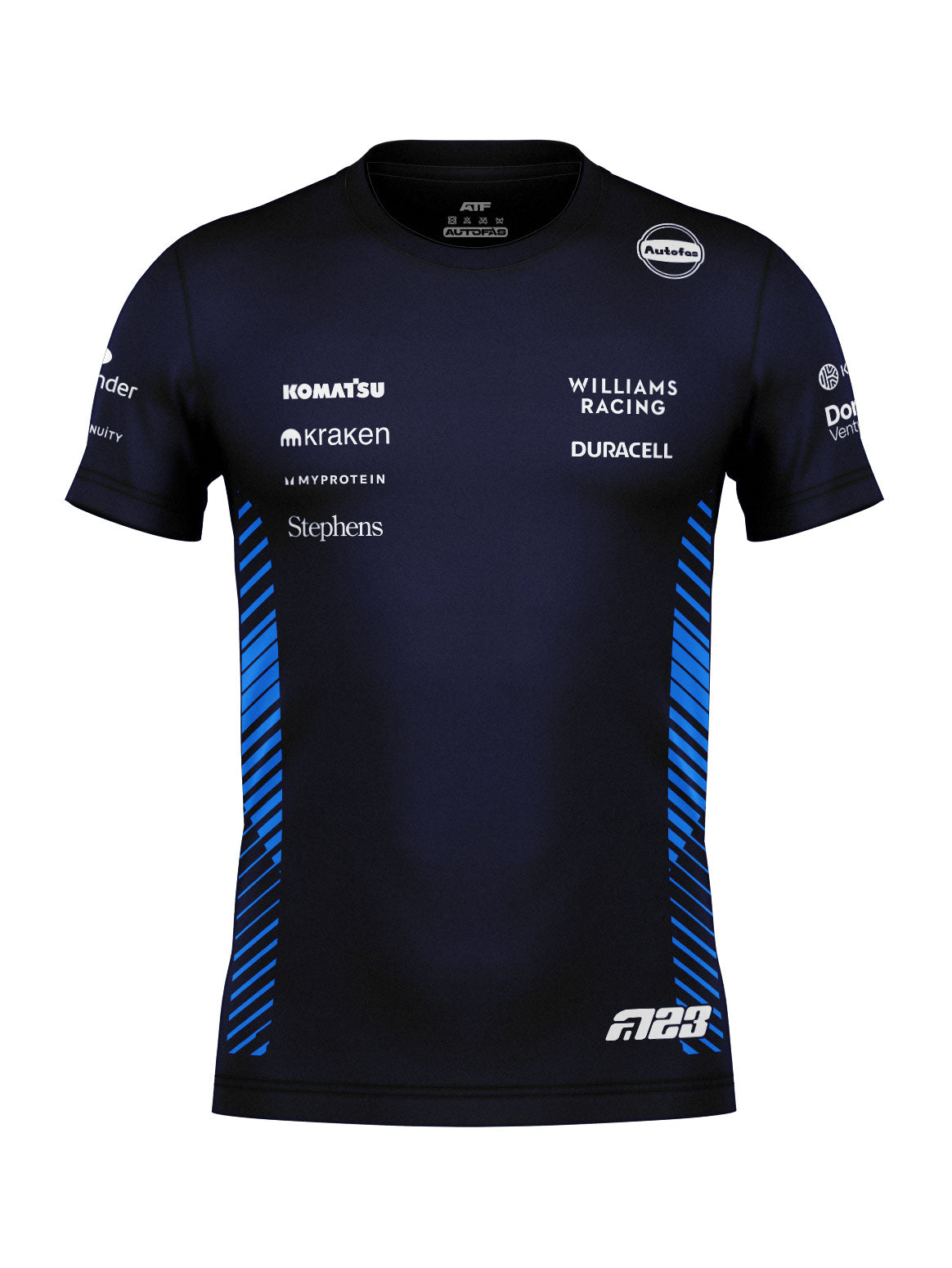 Williams Cotton T-Shirt Alex Albon Navy Blue 2025