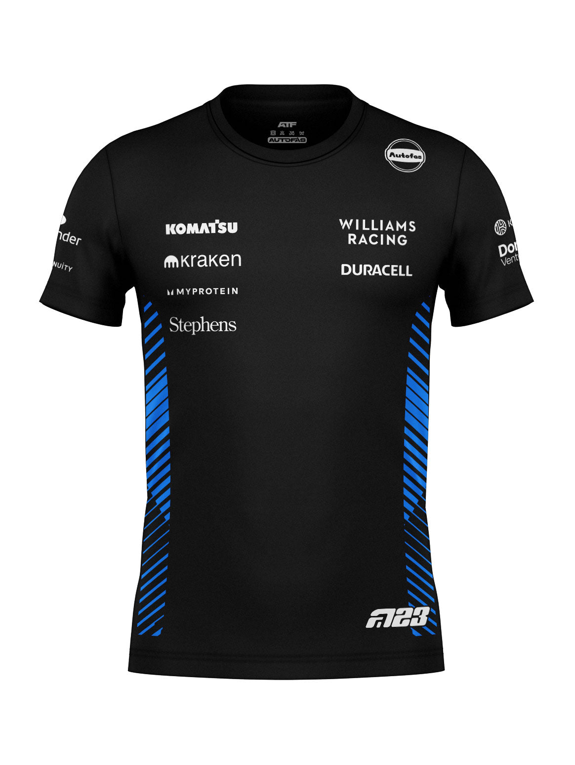 Williams Cotton T-Shirt Alex Albon Black 2025
