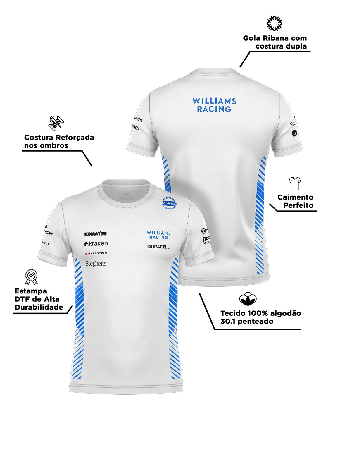Williams Team Cotton T-Shirt White 2025