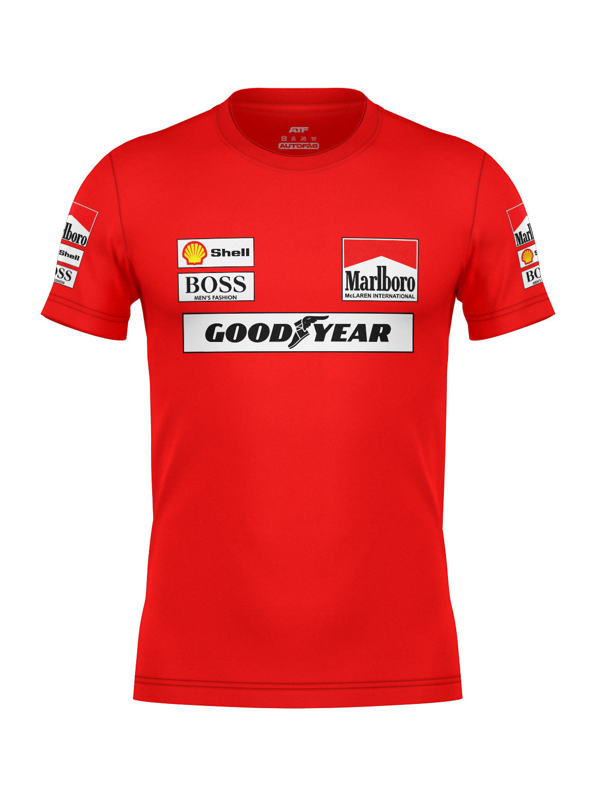 90s Retro Red Marlboro McLaren Cotton T-Shirt