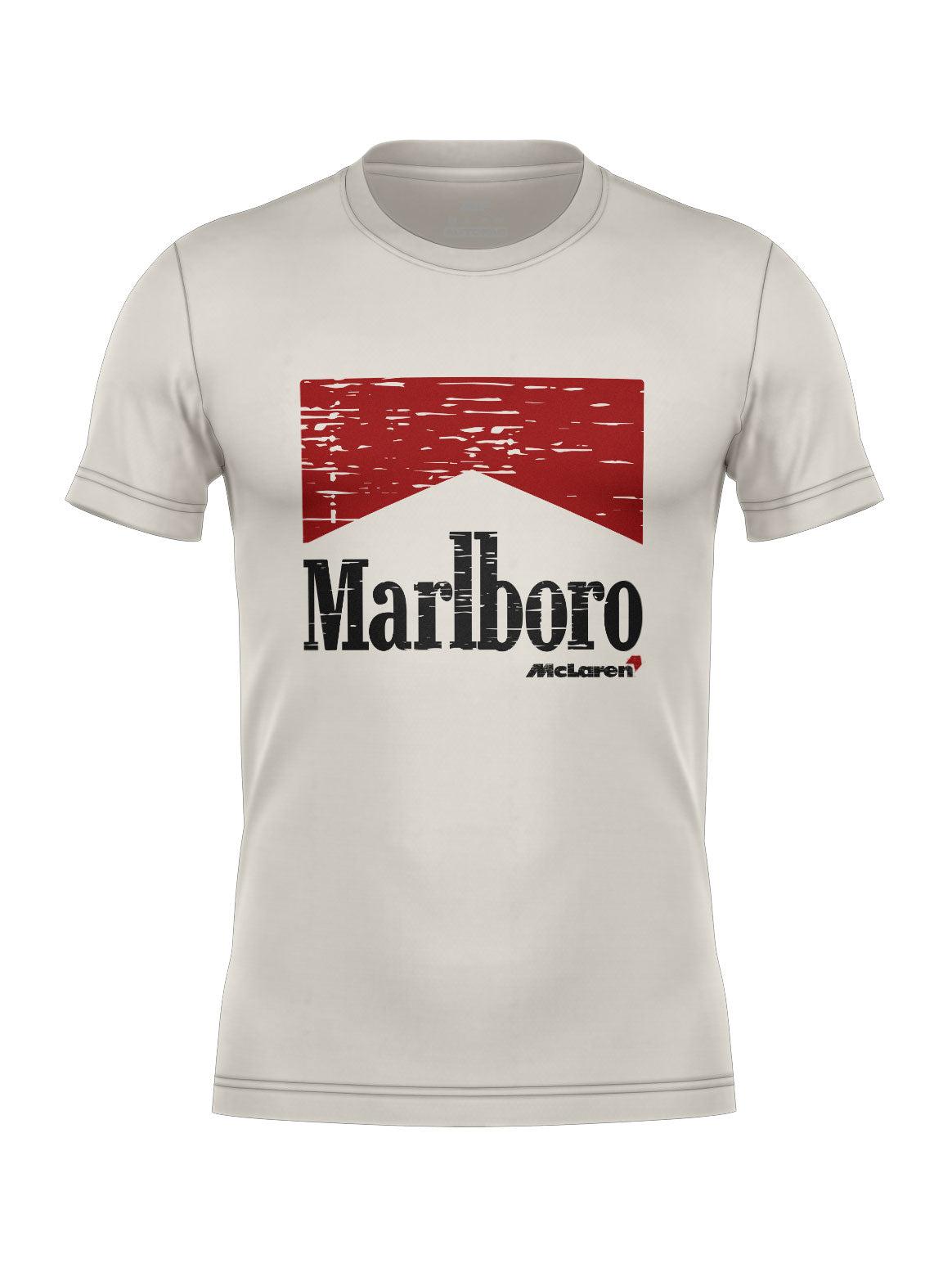 McLaren Marlboro Vintage 90s Cotton T-Shirt Off White