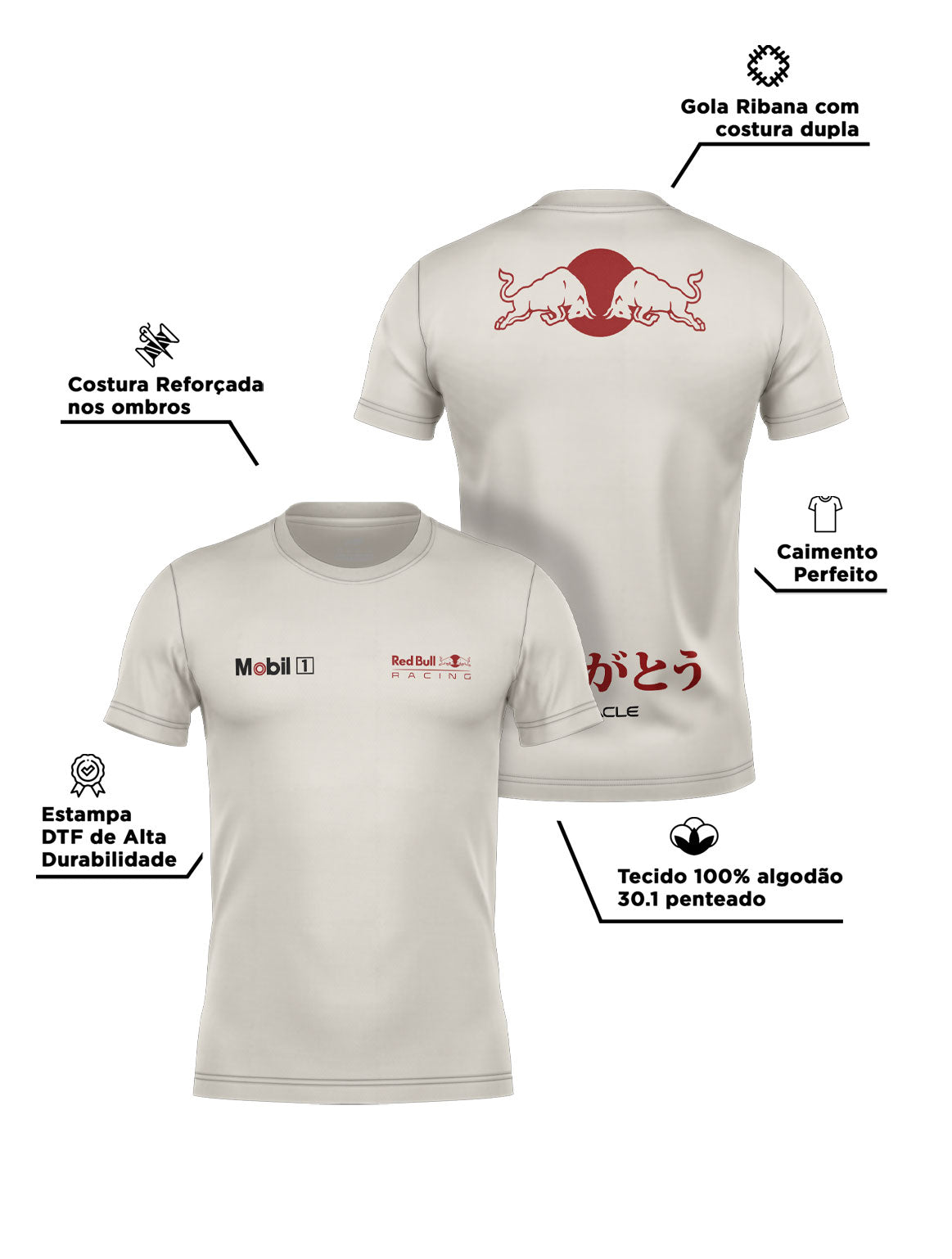 Red Bull Turkey 2021 Off White Cotton T-Shirt