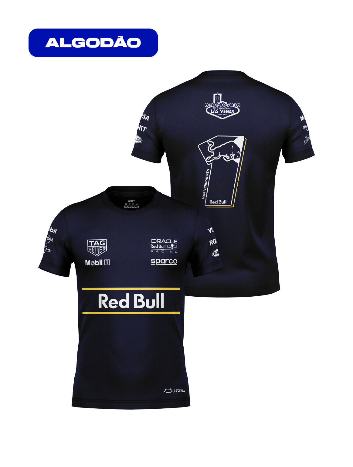 Red Bull Verstappen Las Vegas 2025 Cotton T-Shirt