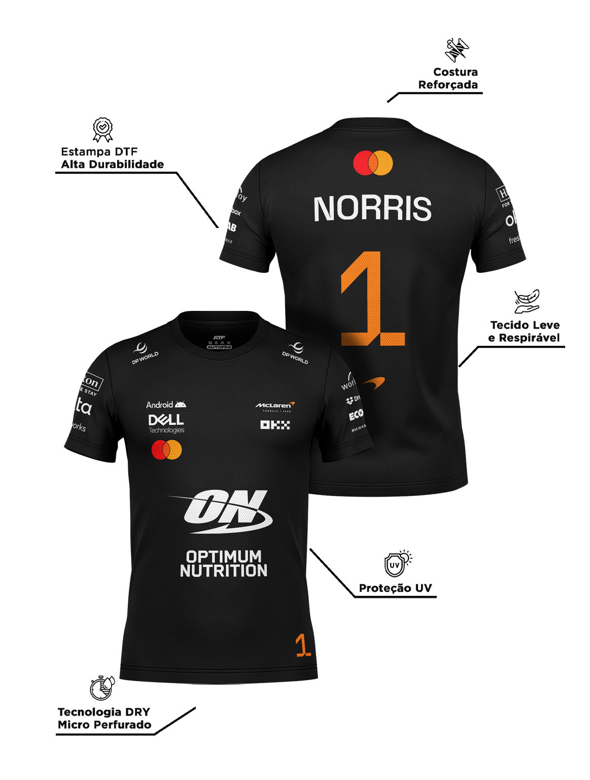 Lando Norris Mclaren F1 2026 Dryfit T-Shirt