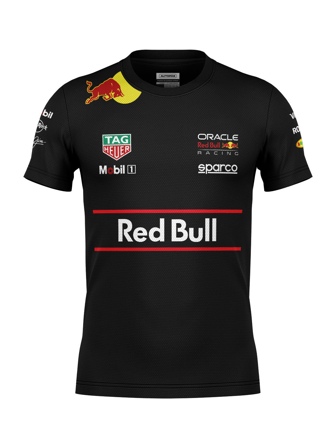 Red Bull Team Black Dryfit T-Shirt 2025