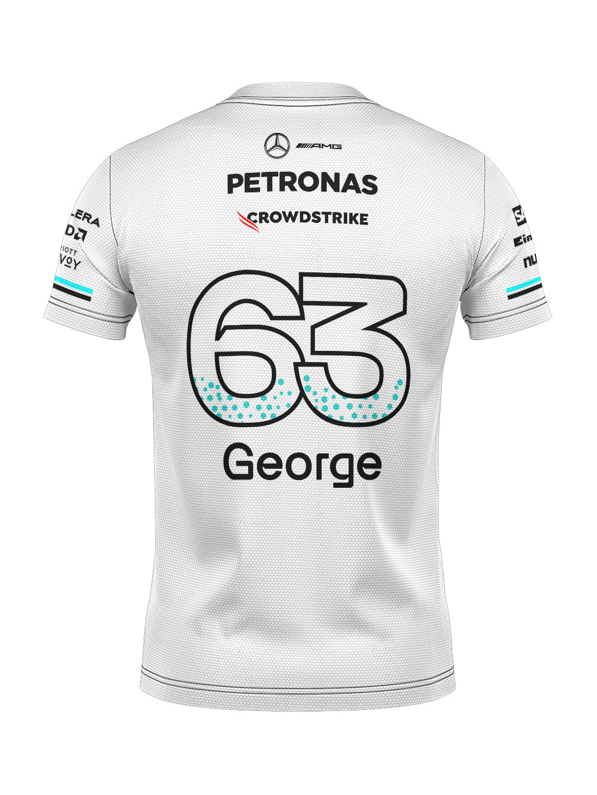Dryfit T-shirt Mercedes George Russell White 2025