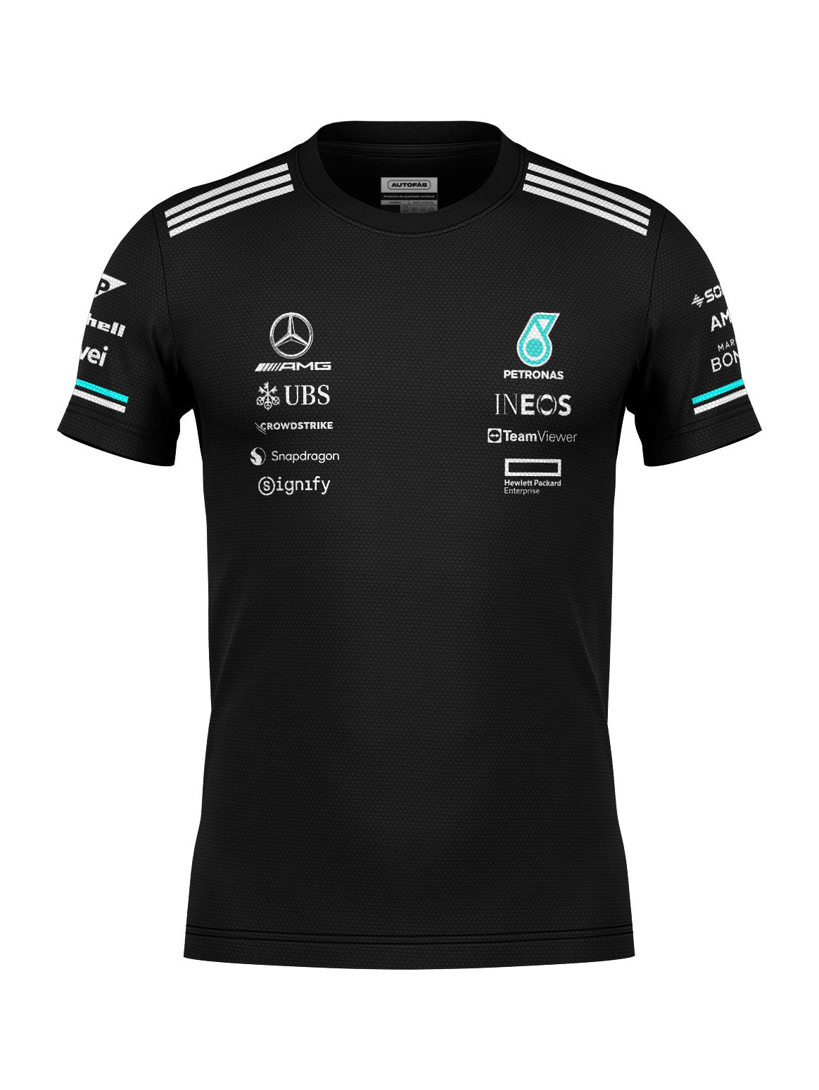 Mercedes Team Dryfit T-Shirt Black 2025