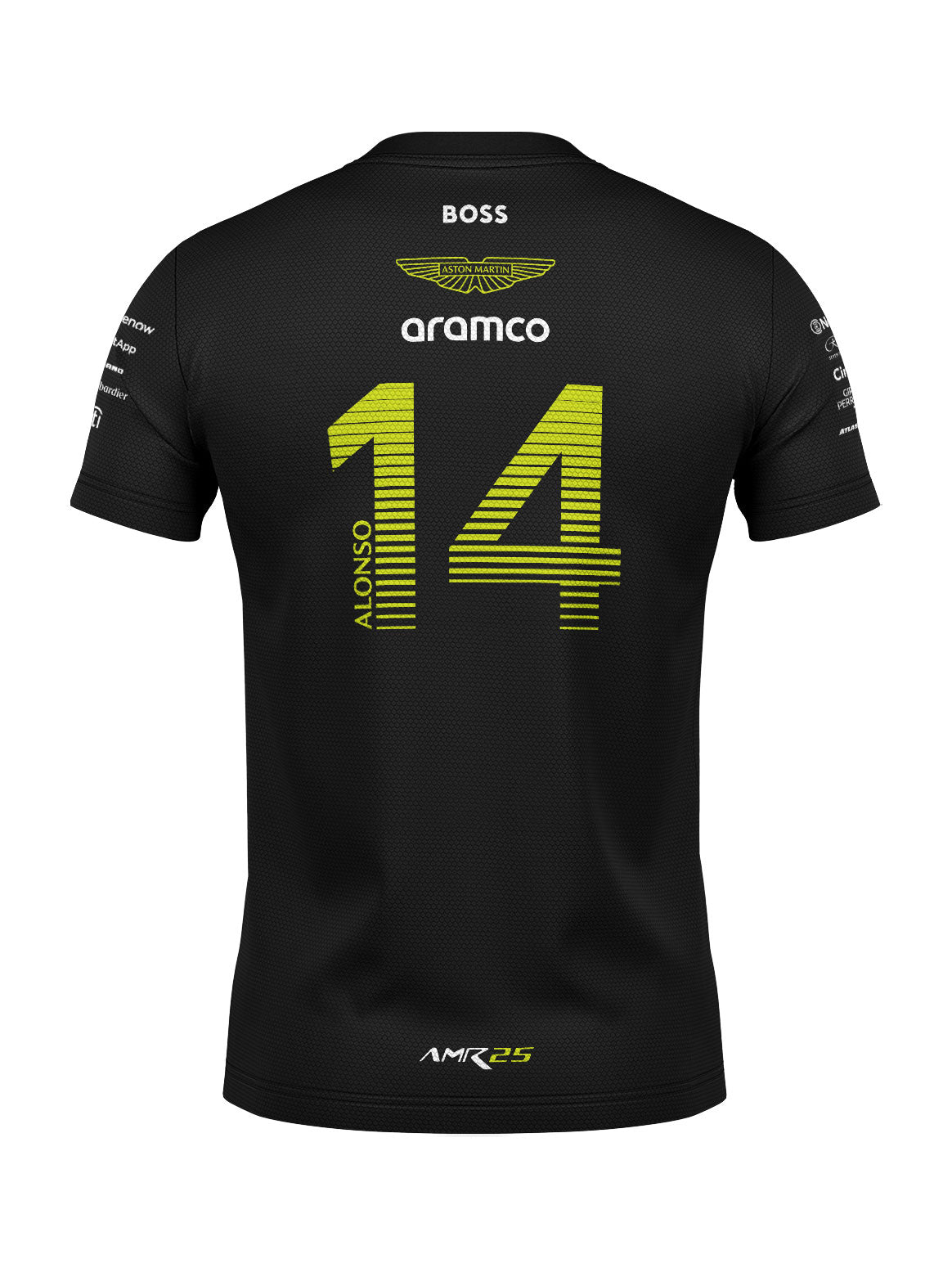 Aston Martin Fernando Alonso Dryfit T-Shirt Black 2025