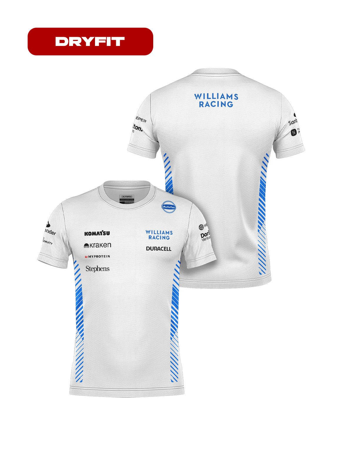 Williams Team Dryfit T-Shirt White 2025