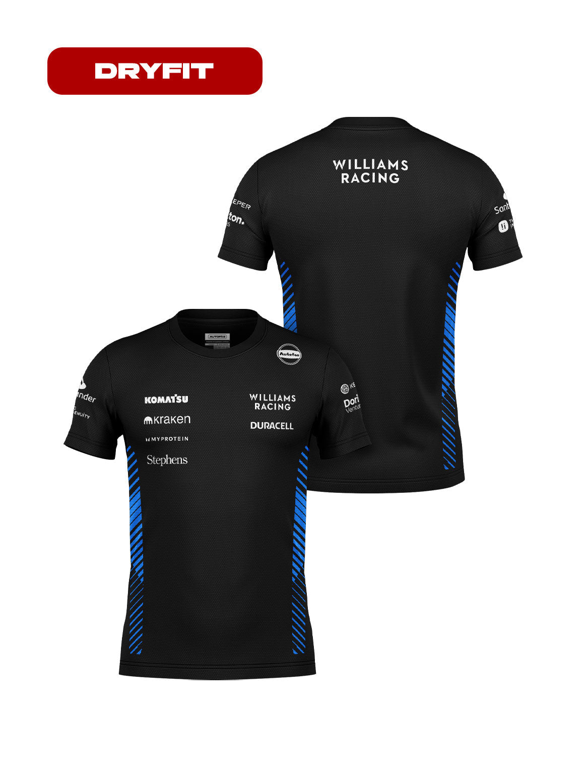 Williams Team Dryfit T-Shirt Black 2025