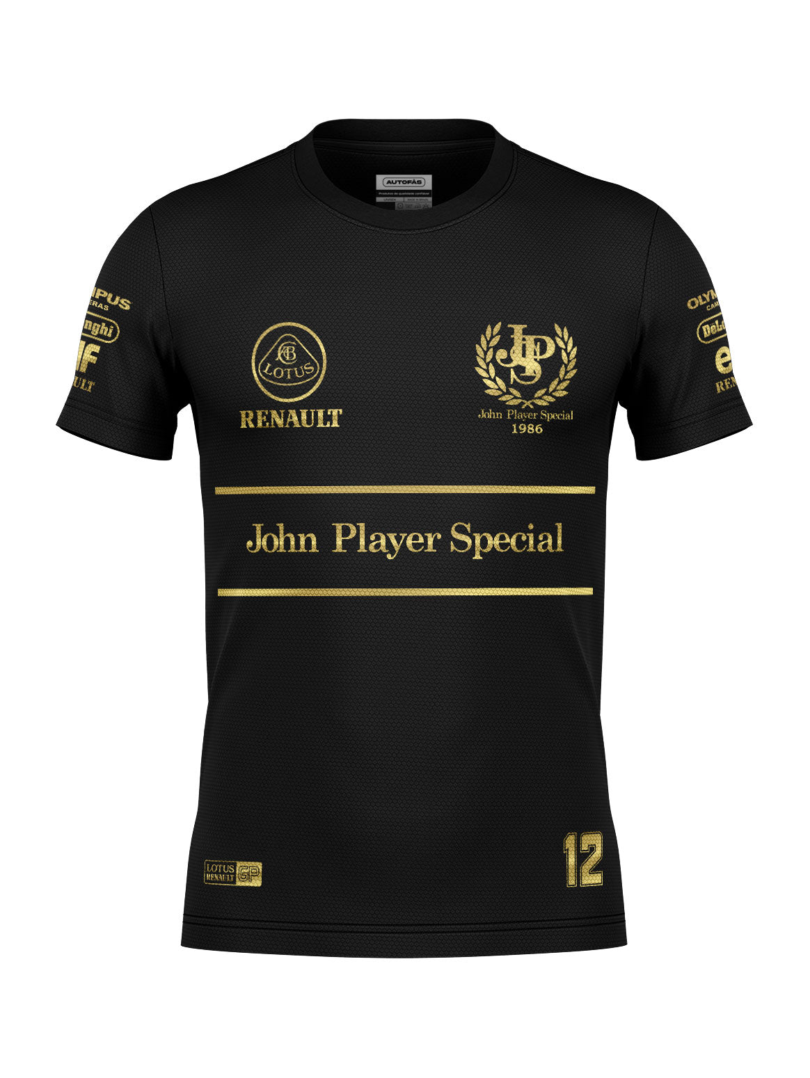 Lotus John Player 80s Black Dryfit T-Shirt 2025