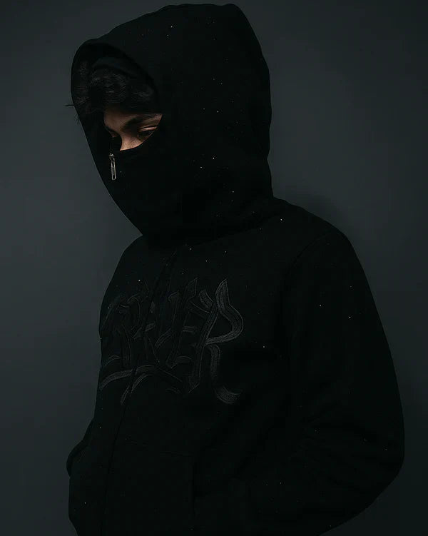 Balaclava Hoodie Rhinestone