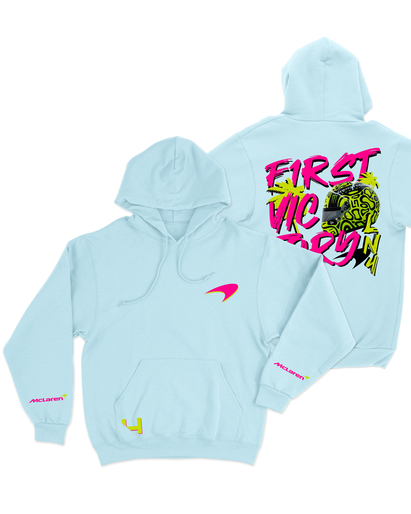 Lando Norris First Victory Hoodie Moments Blue
