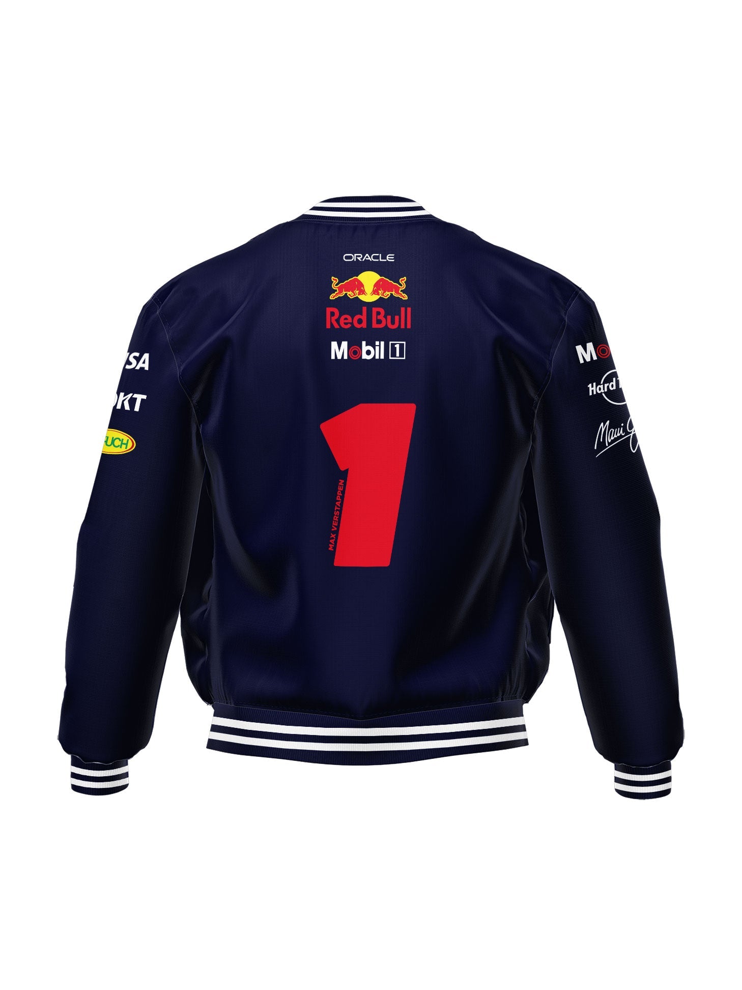 Red Bull Max Verstappen 2025 Navy Blue Jacket
