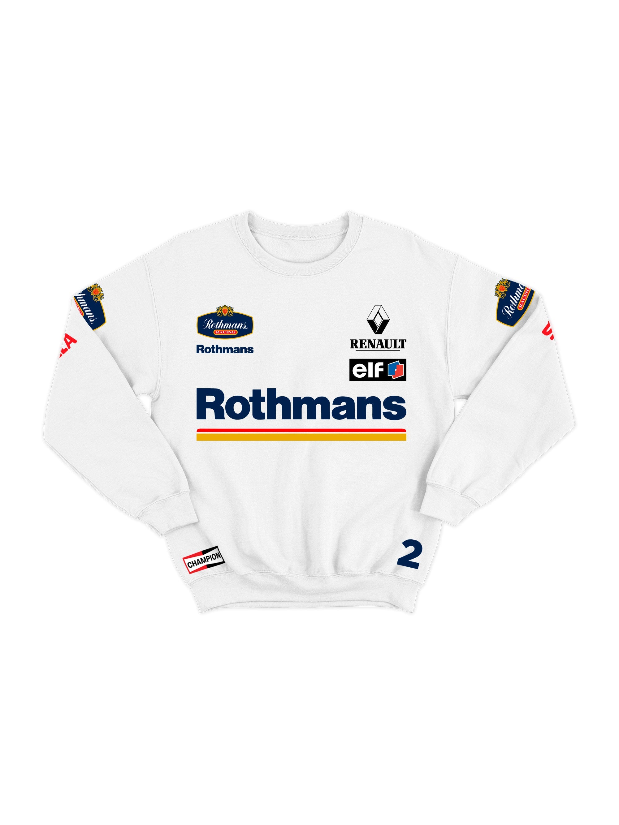 Williams Retro Rothmans Racing White Hoodie
