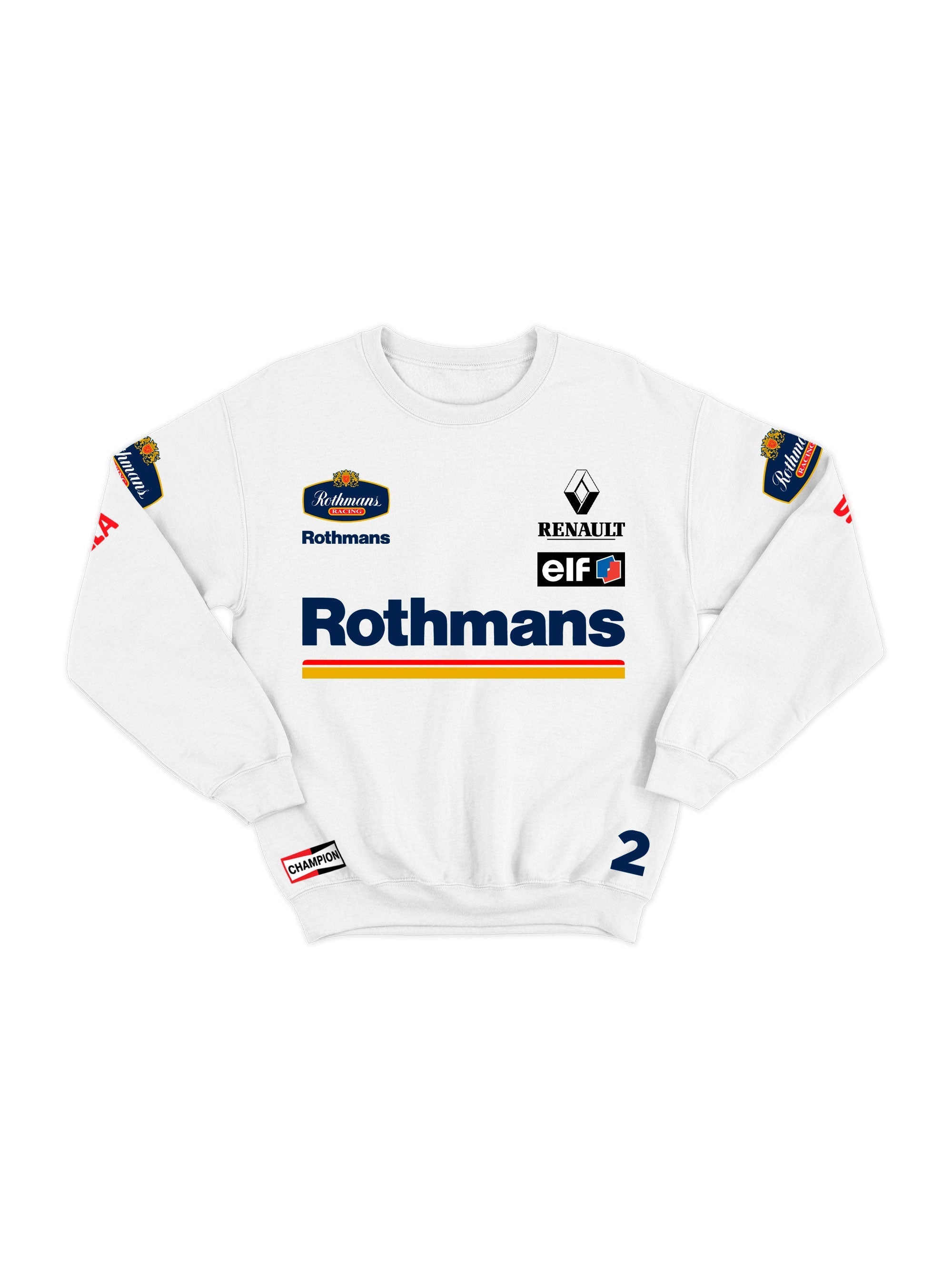 Williams Retro Rothmans Racing White Hoodie