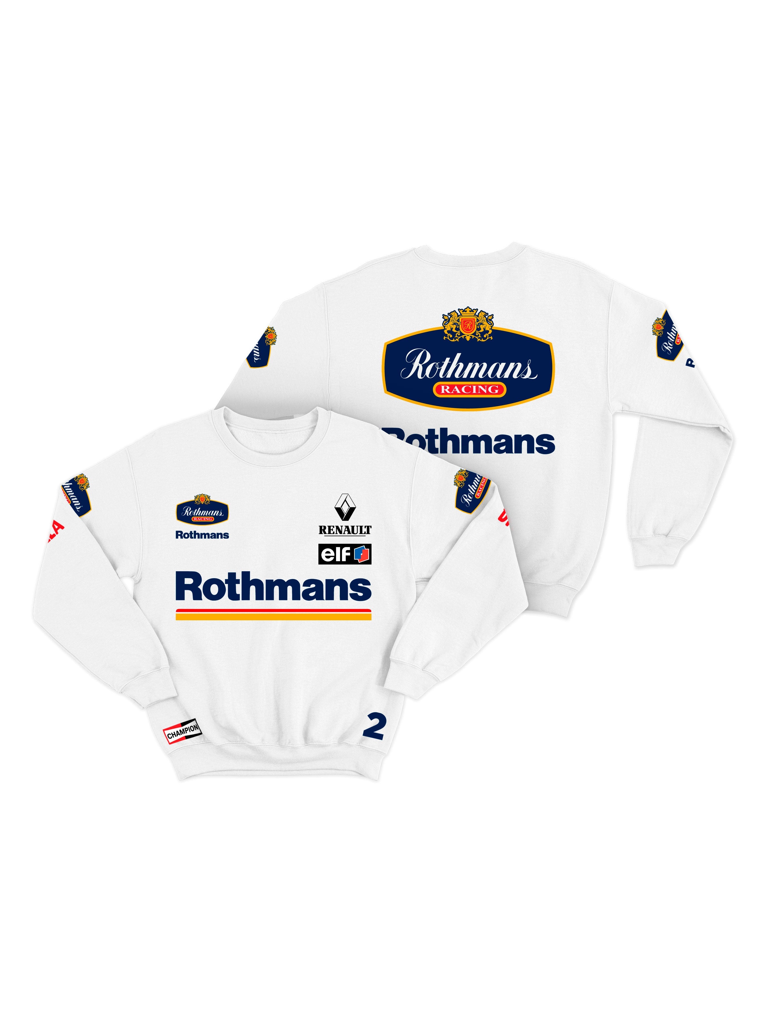 Williams Retro Rothmans Racing White Hoodie