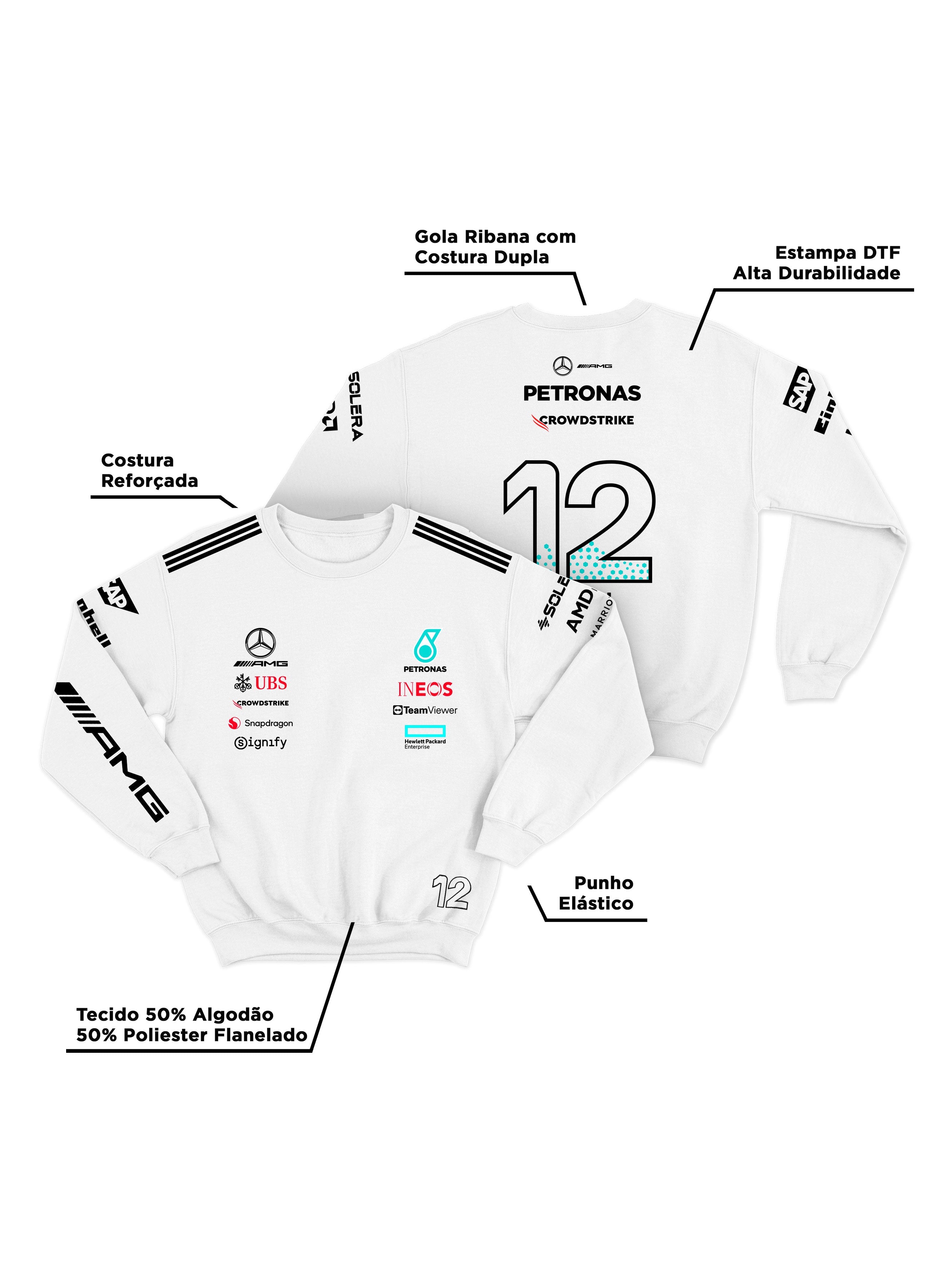 Mercedes Kimi Antonelli 2025 White Hoodie