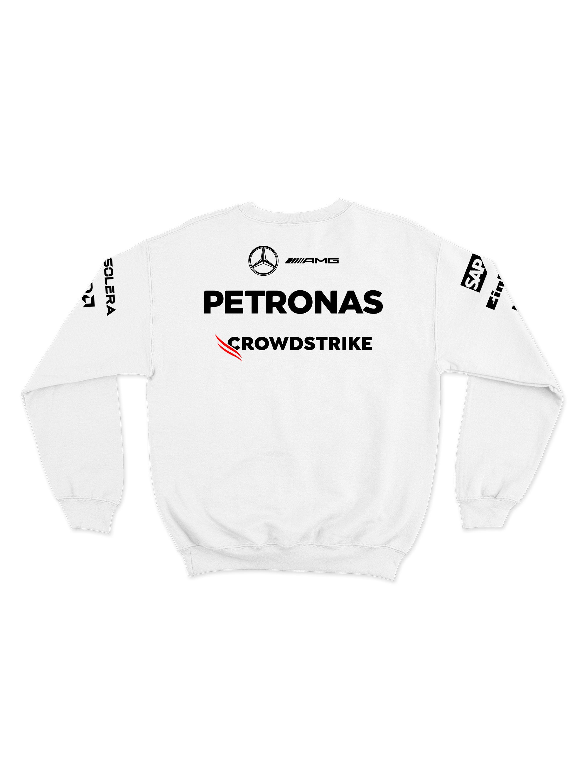 Mercedes 2025 White Hoodie