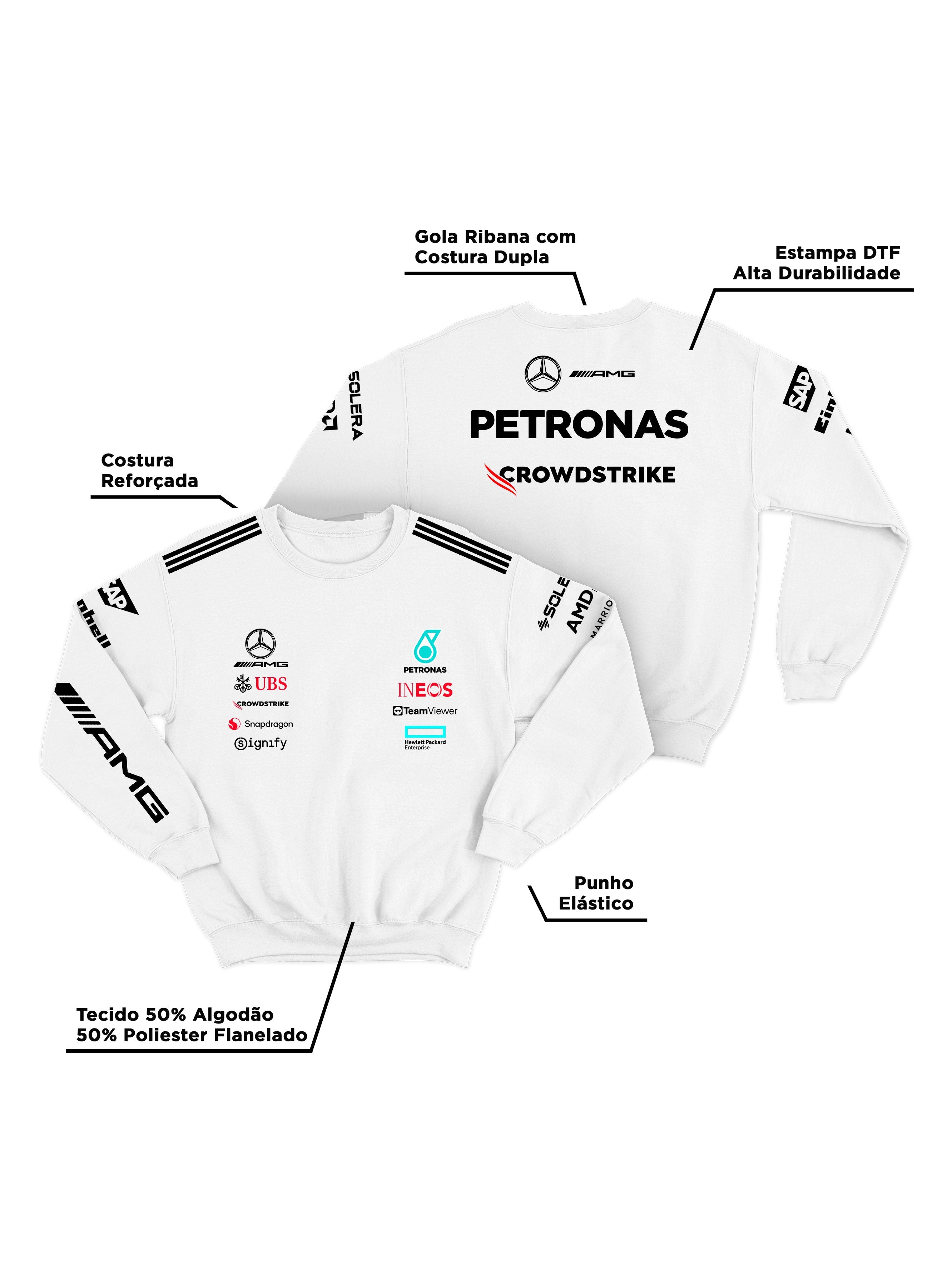 Mercedes 2025 White Hoodie