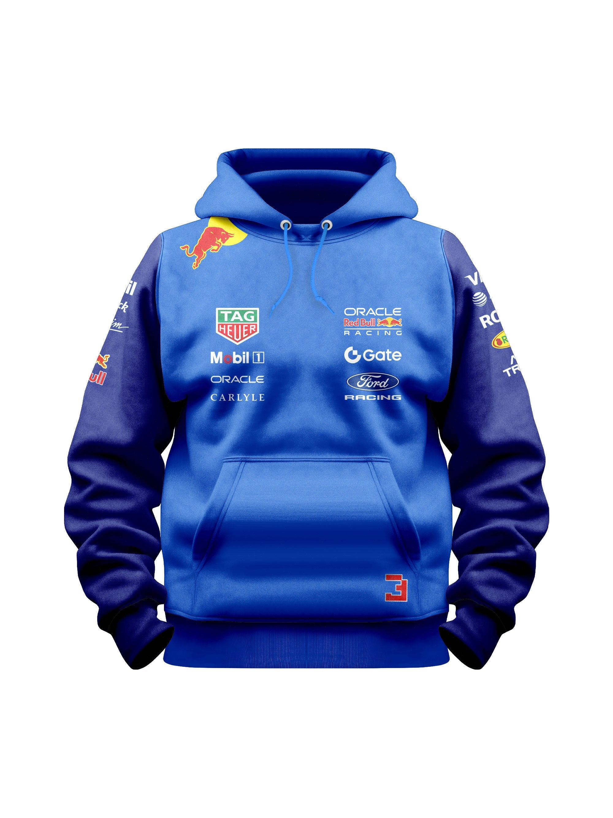 Max Verstappen Red Bull 2026 Royal Blue with Navy Hoodie