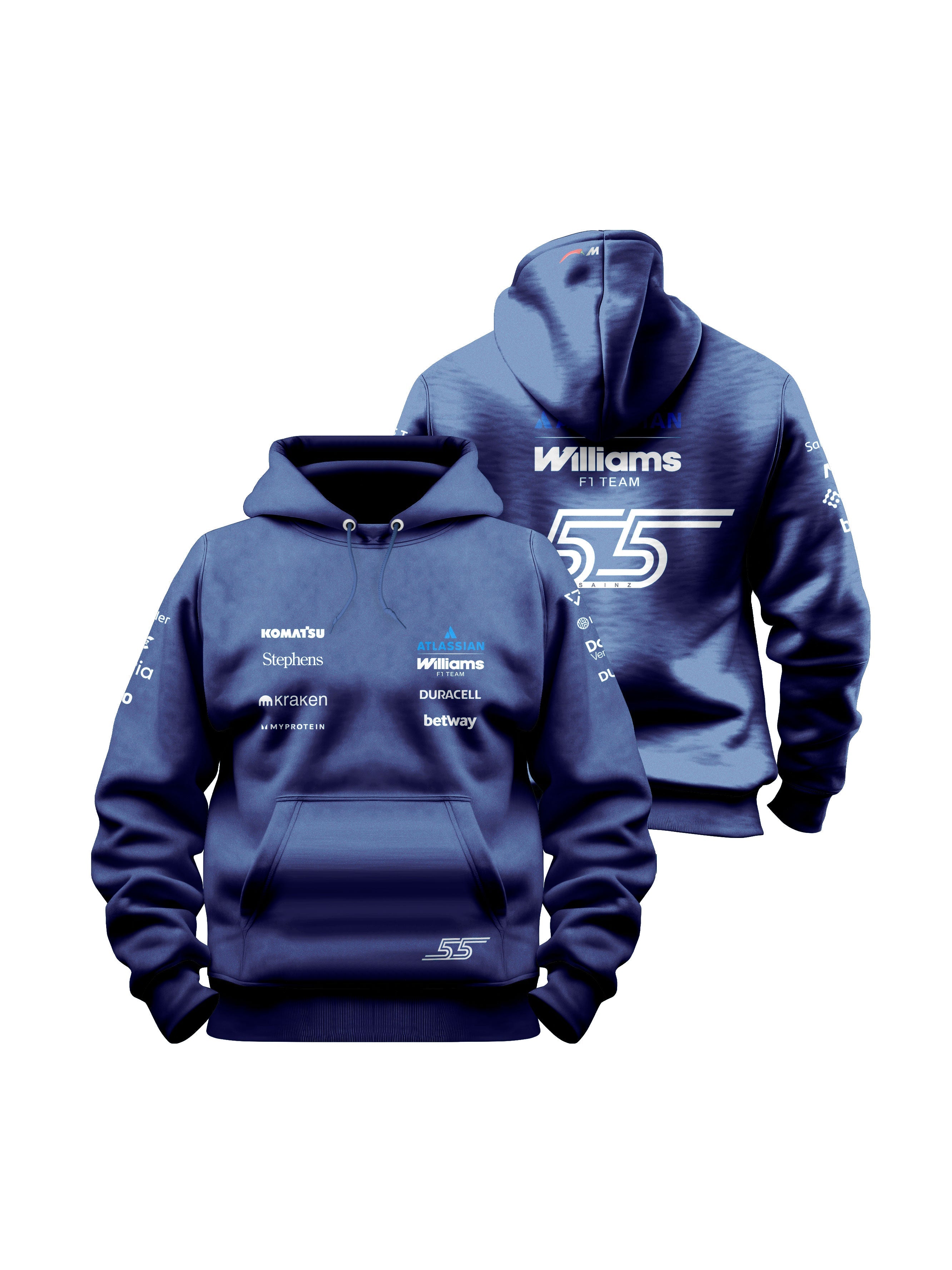 Carlos Sainz Williams 2026 Navy Blue Hoodie