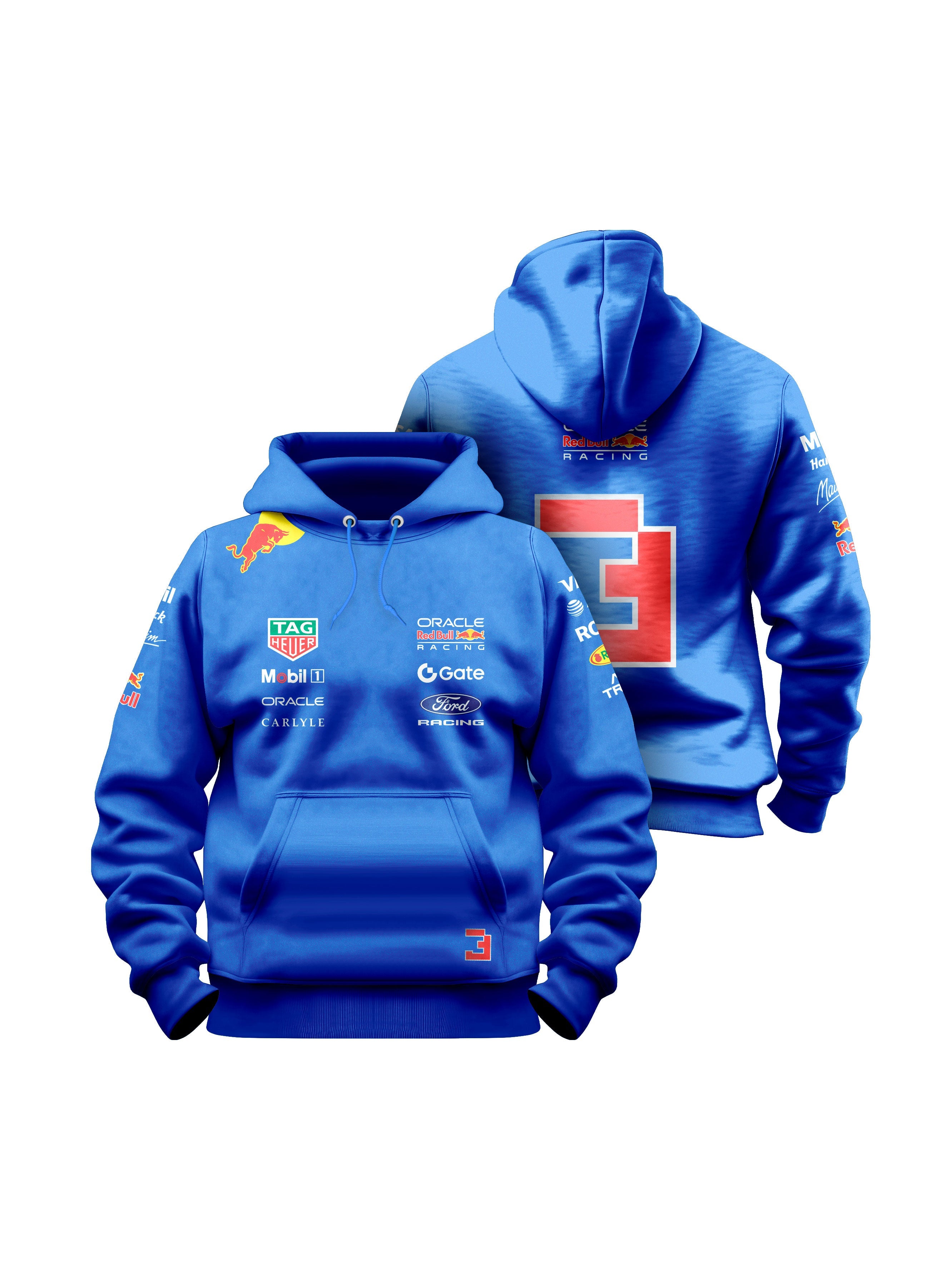Max Verstappen Red Bull 2026 Royal Blue Hoodie