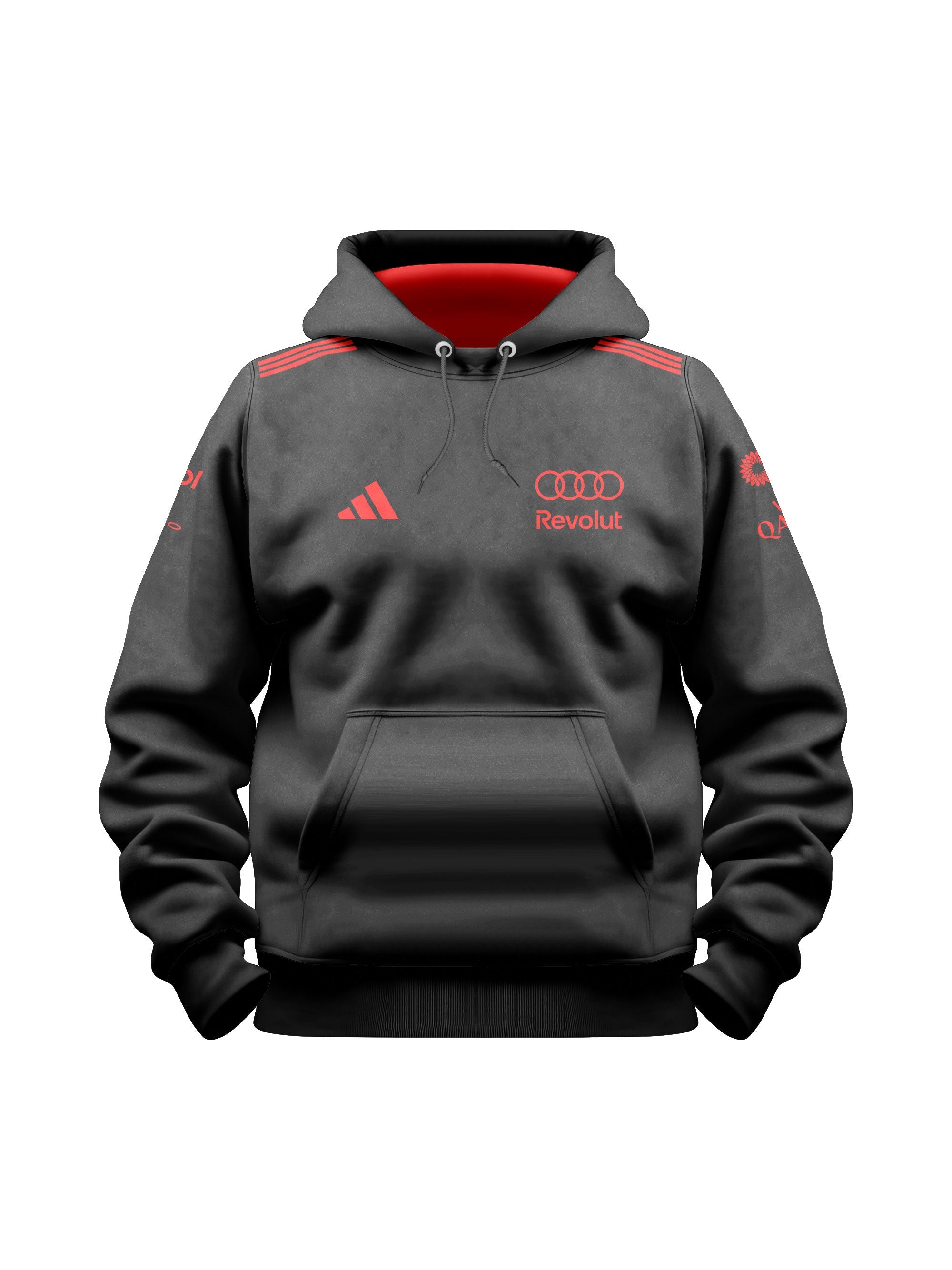 Audi F1 Red & Black 2026 Black Hoodie