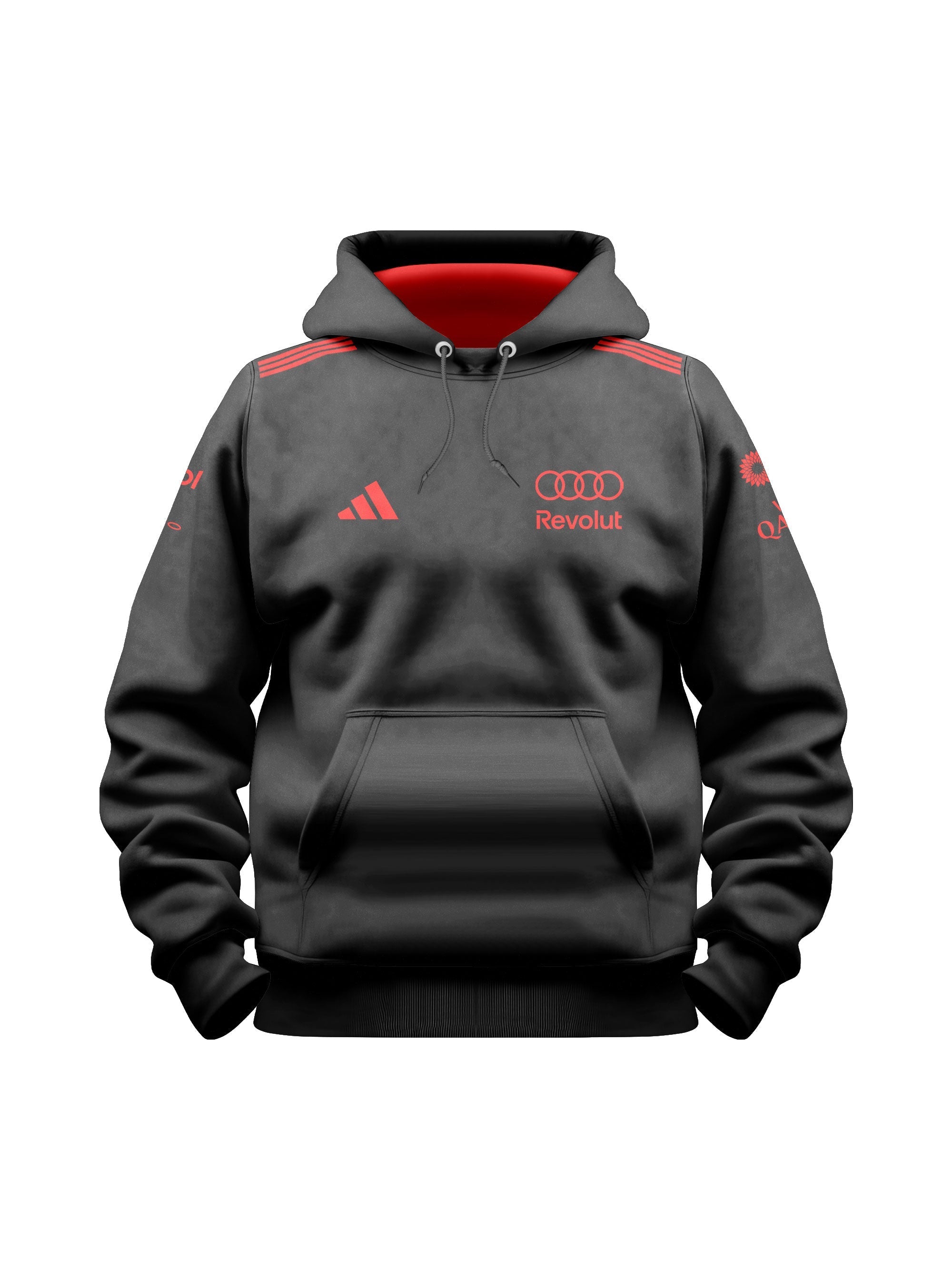 Audi F1 Red & Black 2026 Black Hoodie