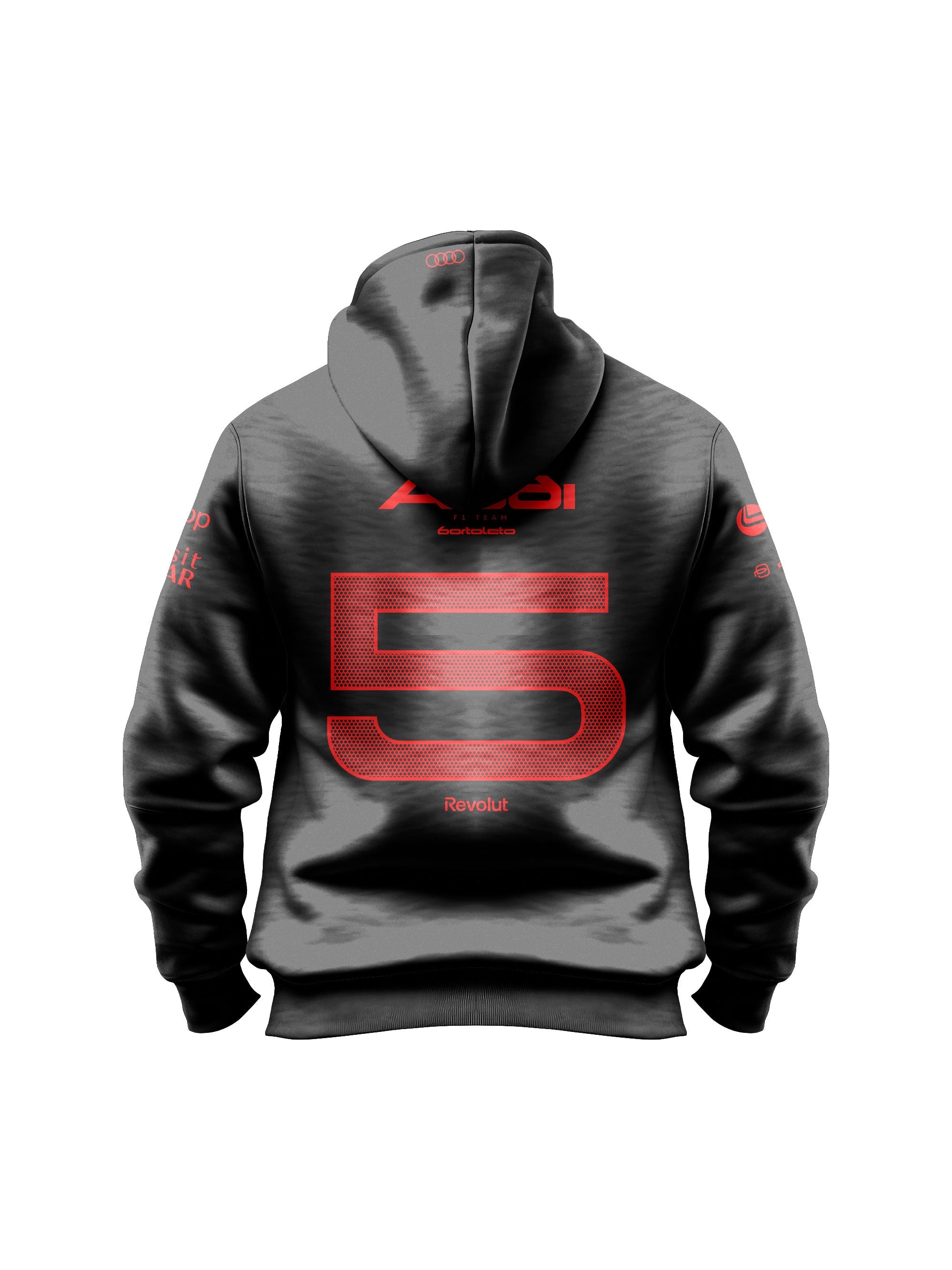Gabriel Bortoleto Red&Black Audi F1 2026 Black Hoodie