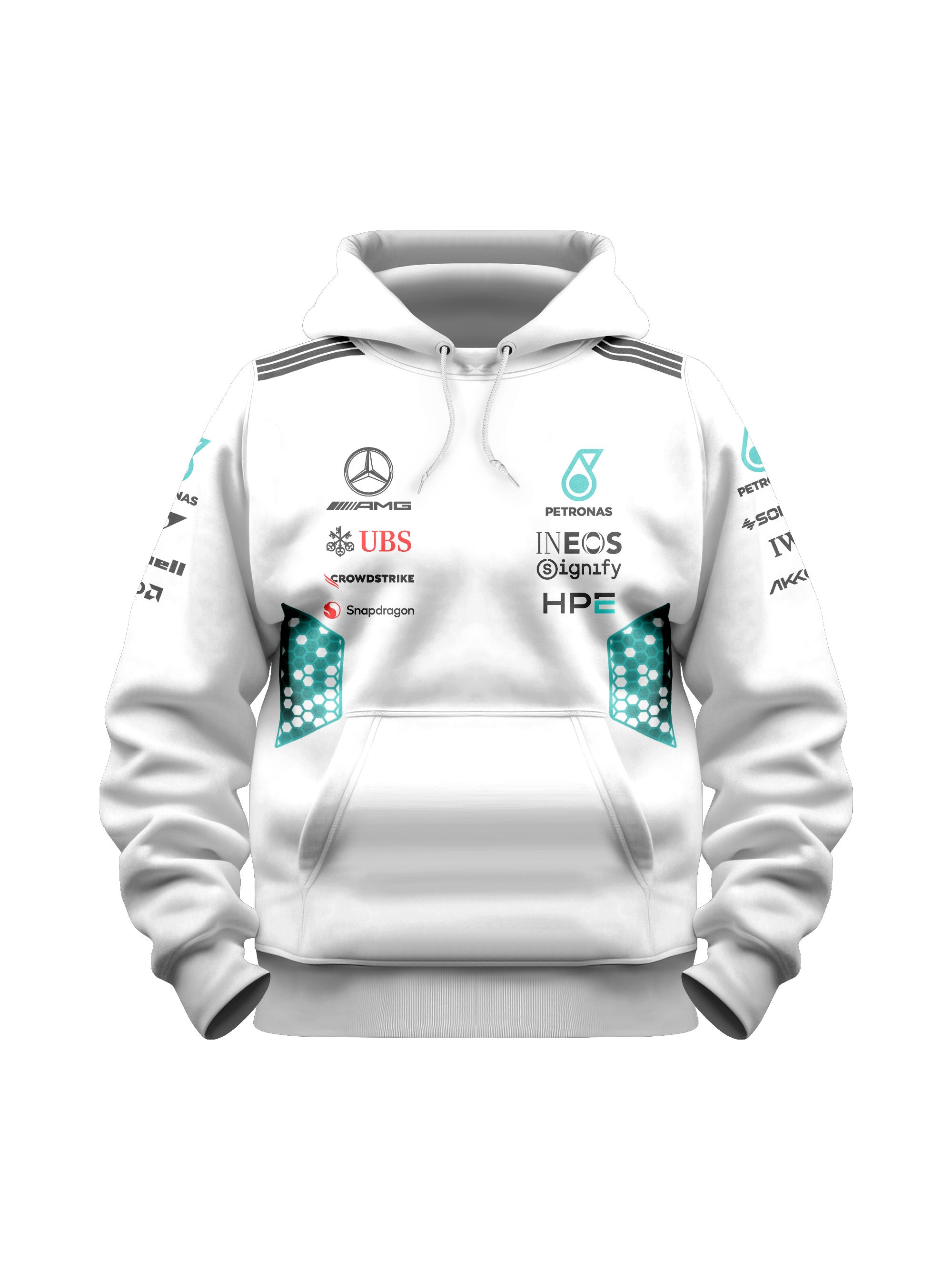 Mercedes AMG 2026 White Hoodie