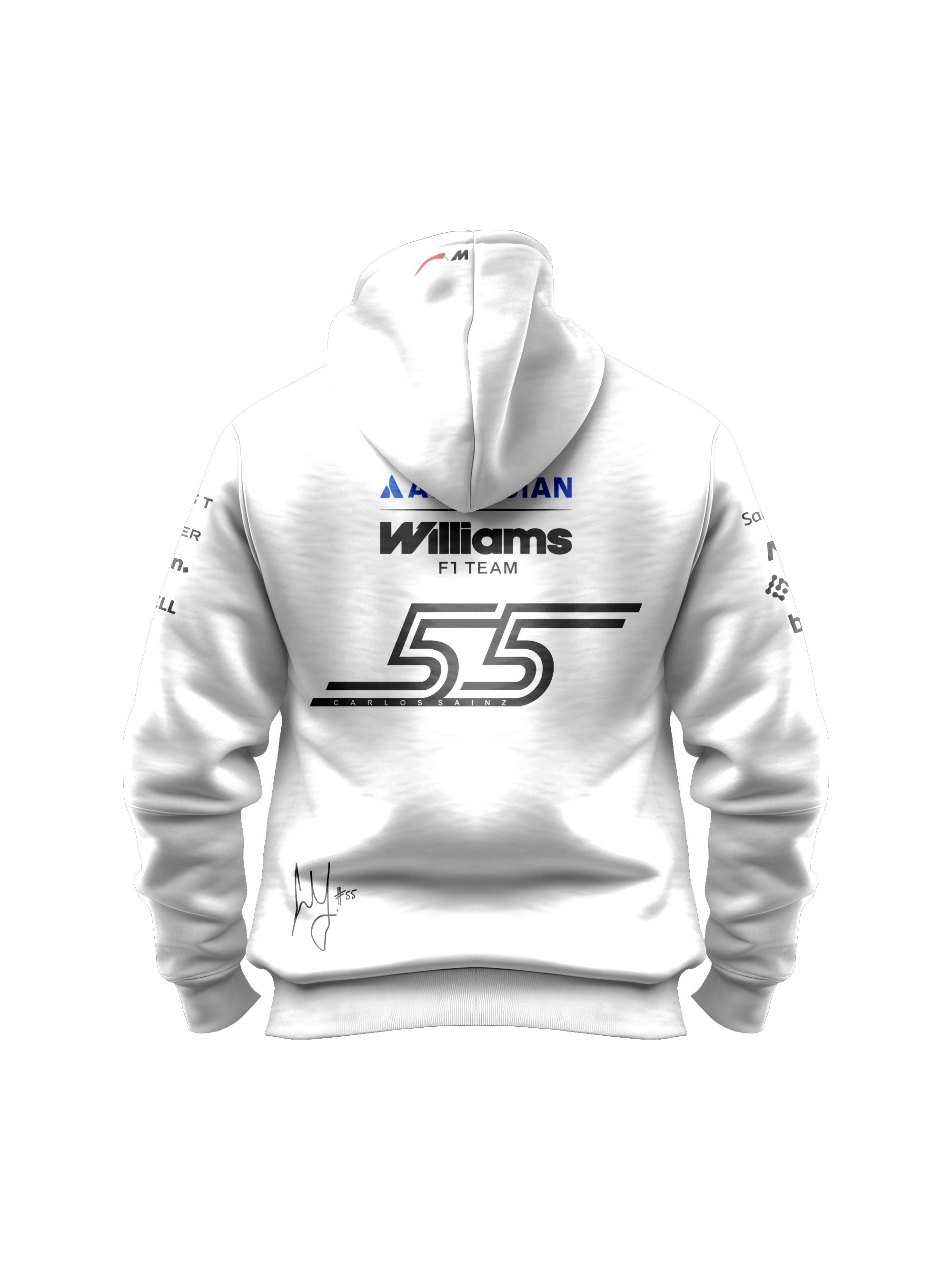 Carlos Sainz Williams F1 2026 White Hoodie