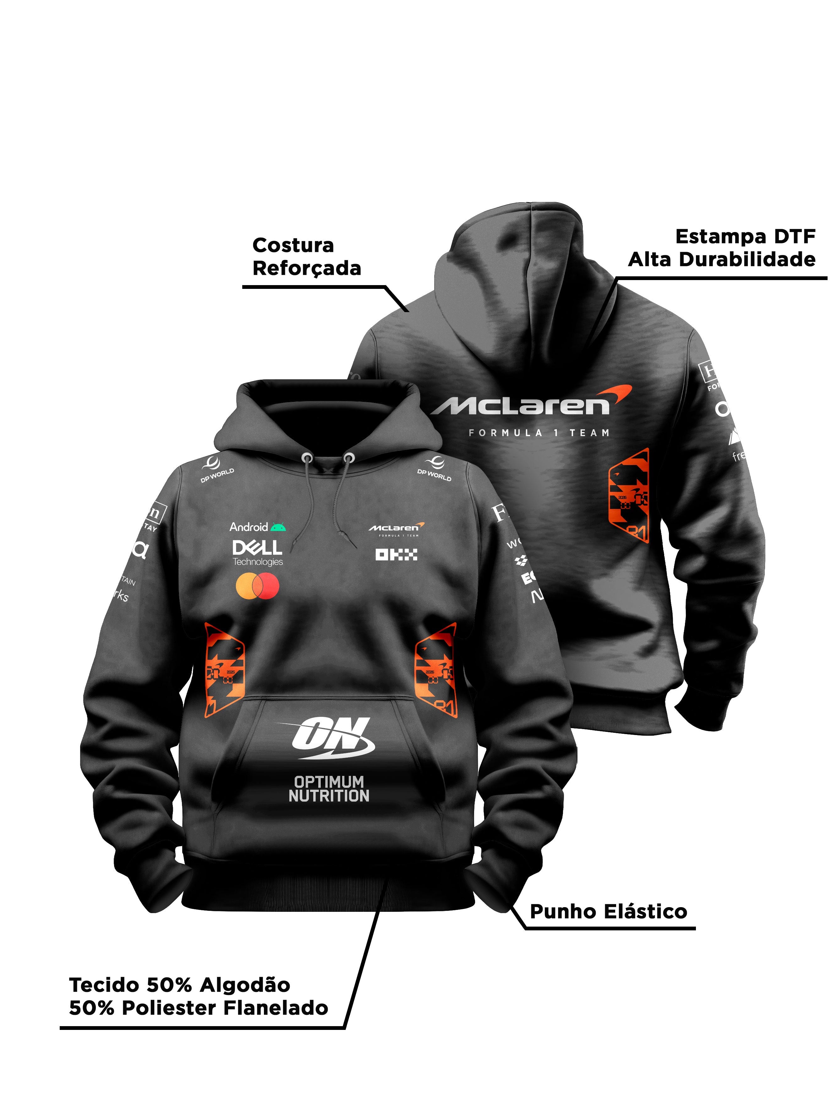 McLaren F1 2026 Black Hoodie